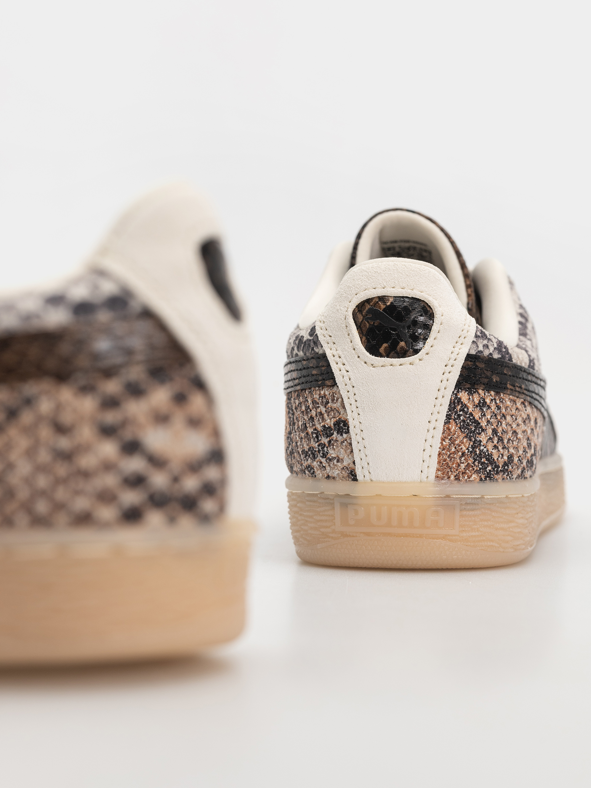 Topánky Puma Suede Snake (frosted ivory/puma black)