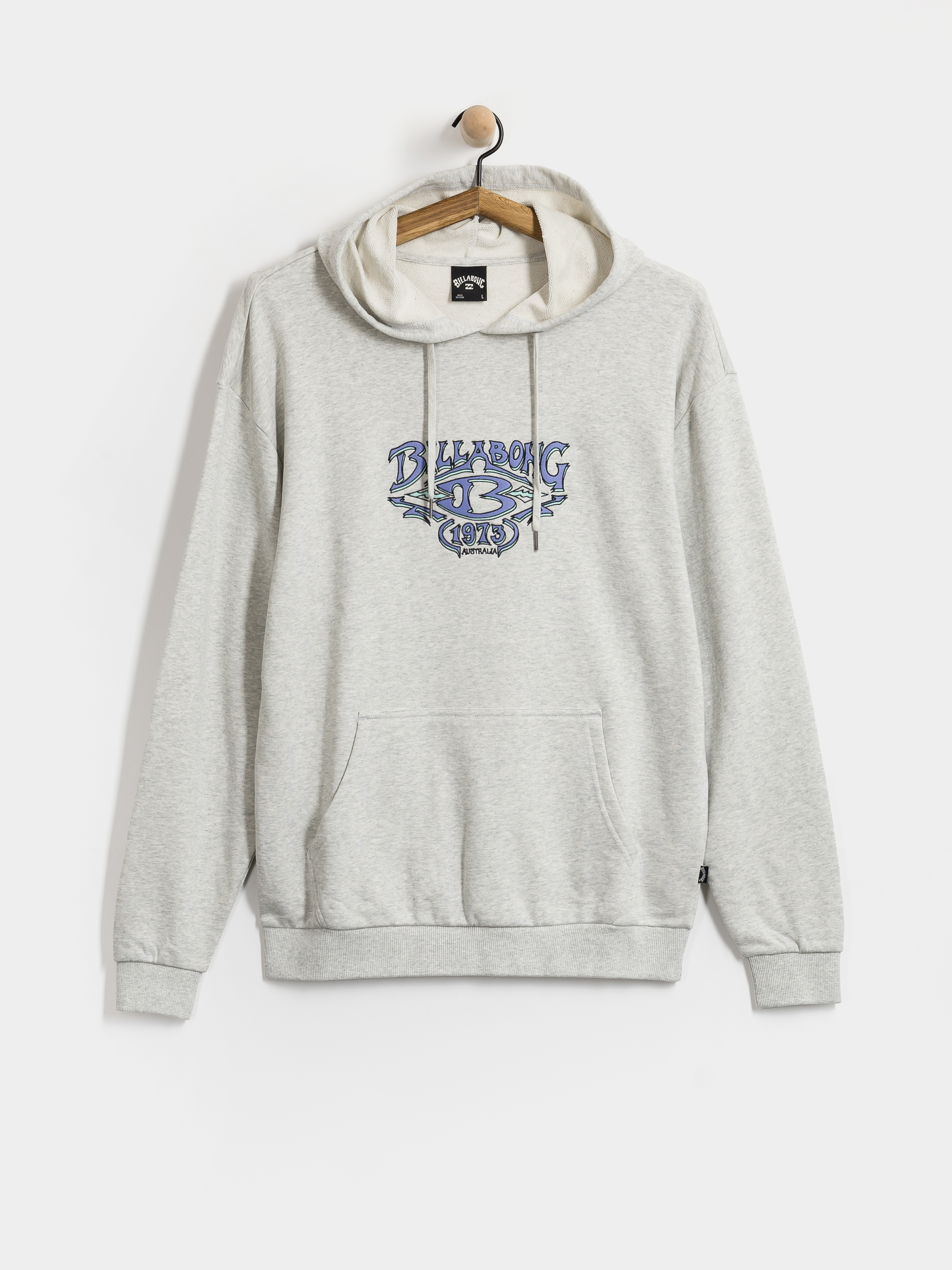 Mikina s kapucňou Billabong Burleigh HD (light grey heather)