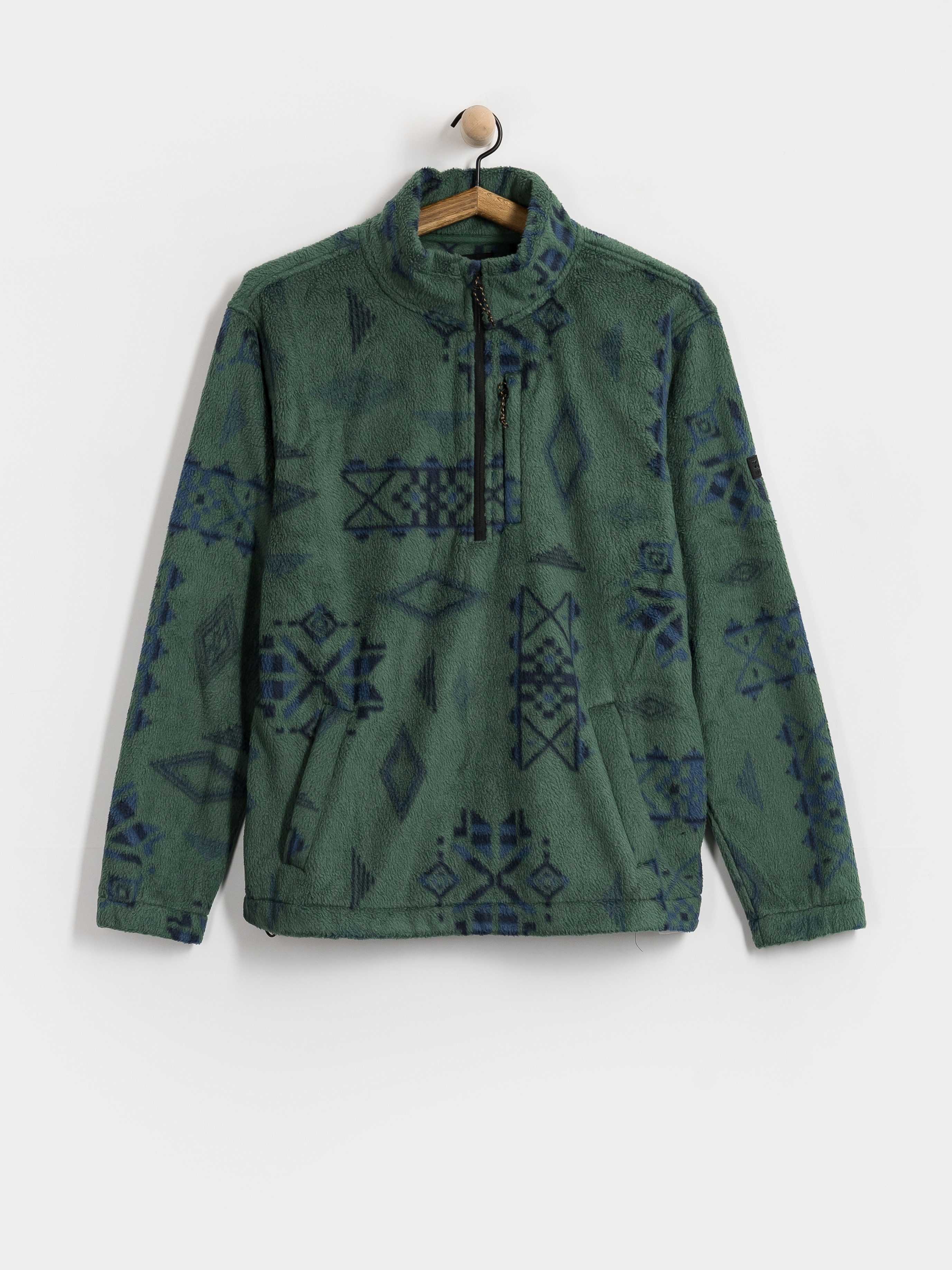 Flísová mikina Billabong Boundary Mock Neck (smoke pine)