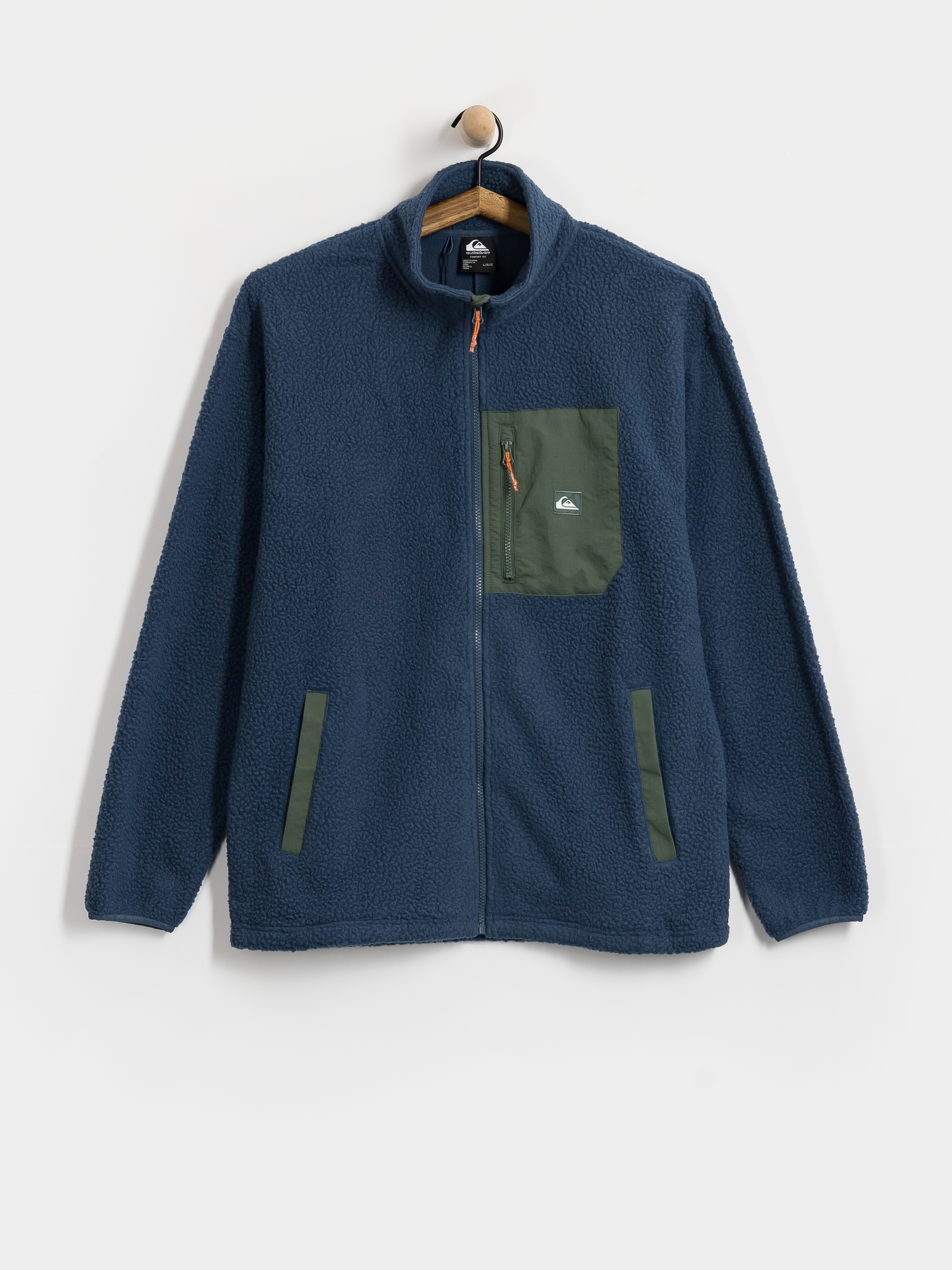 Flu00edsovu00e1 mikina Quiksilver Clean Coast Fz (dark denim)