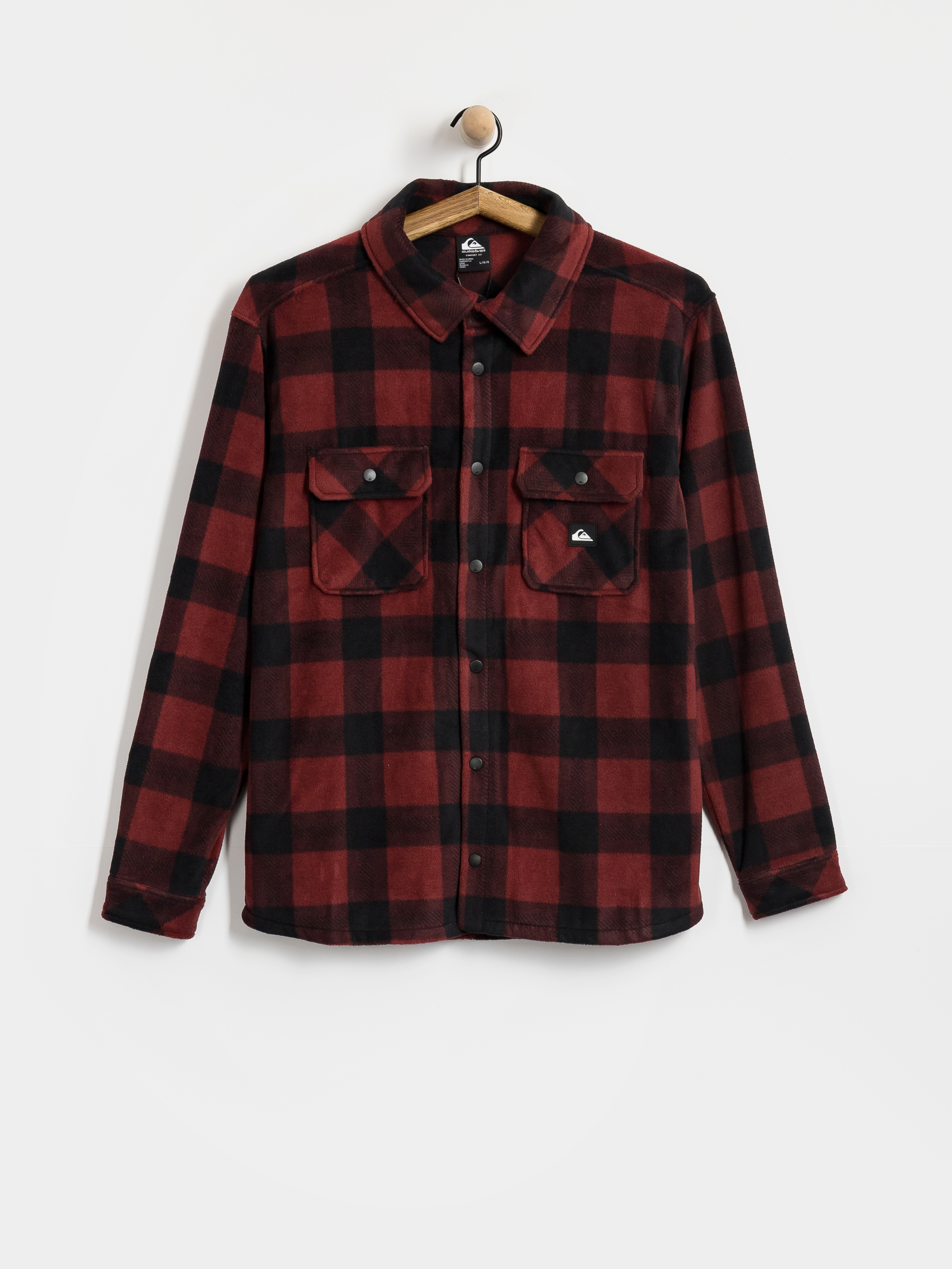 Flísová mikina Quiksilver Venture Polar Fleece Shirt (venture polar oxblood)