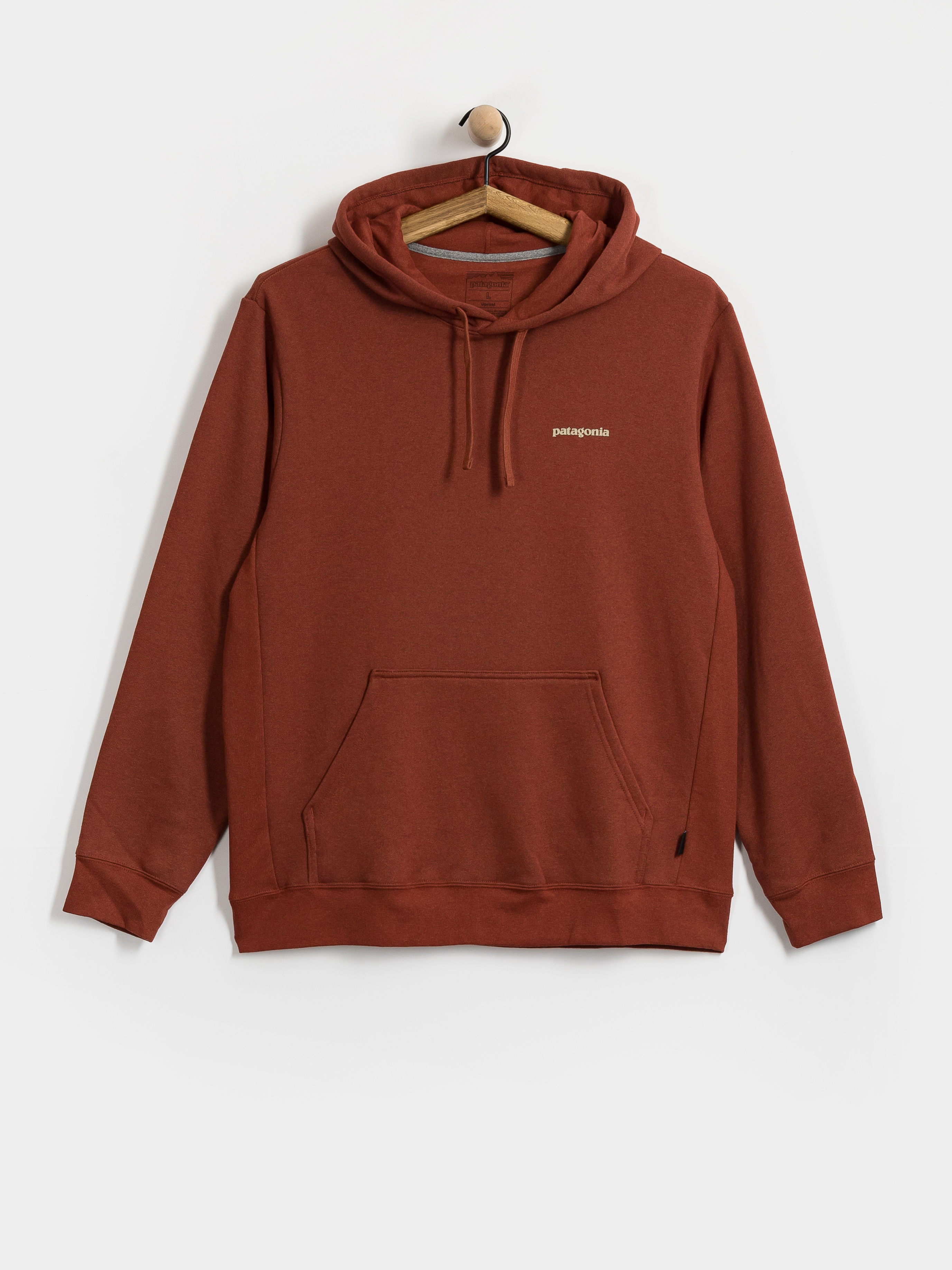 Mikina s kapucňou Patagonia Boardshort Logo Uprisal HD (rusty red)
