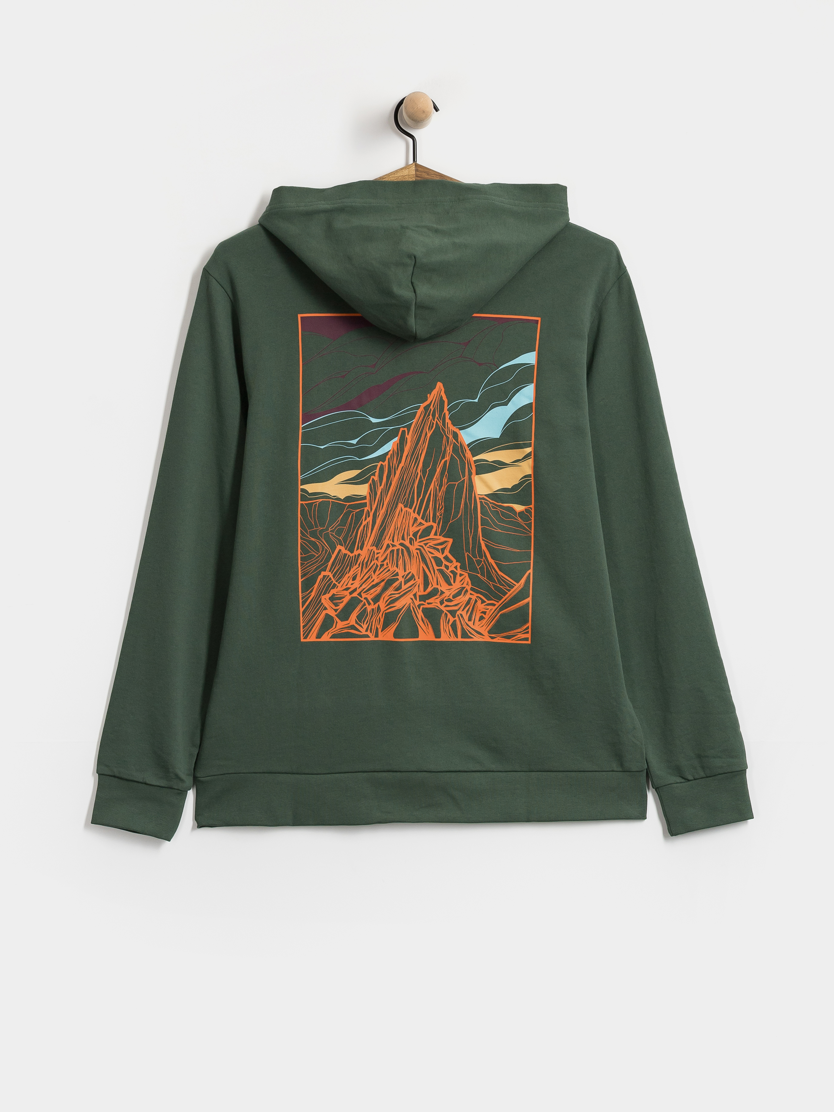 Mikina s kapucňou Patagonia Cloud Crag Daily HD (canopy green)