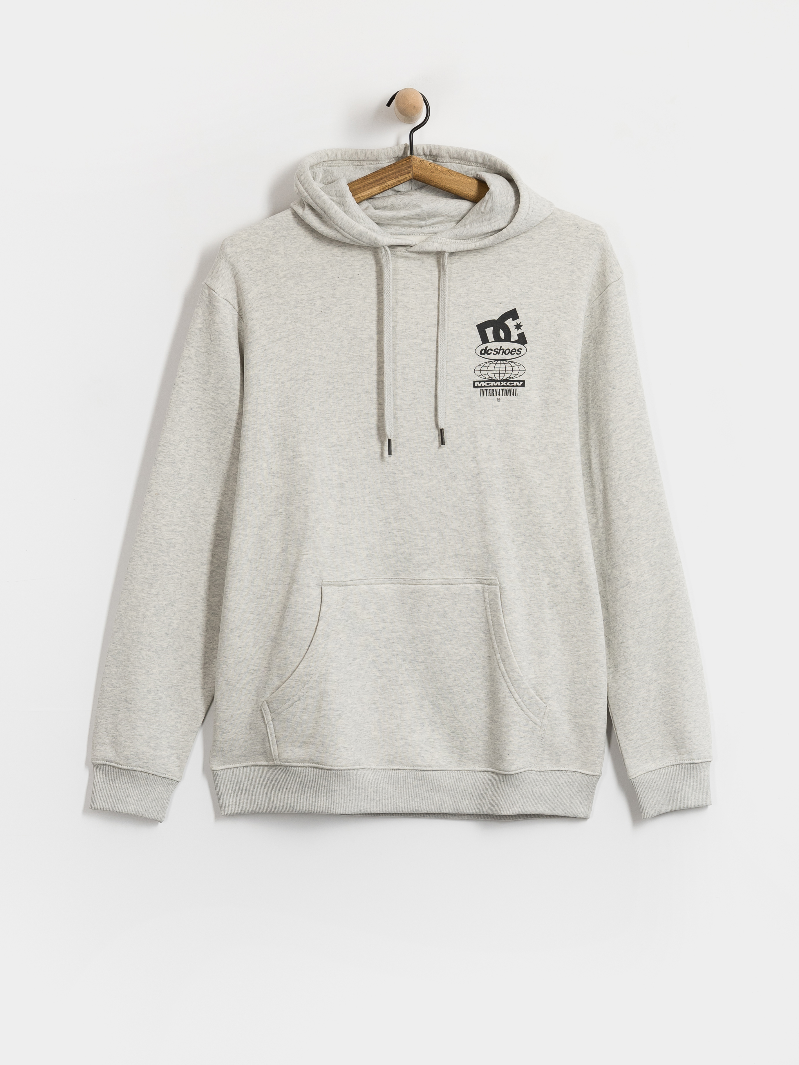 Mikina s kapucňou DC Sport Stack HD (light heather grey)