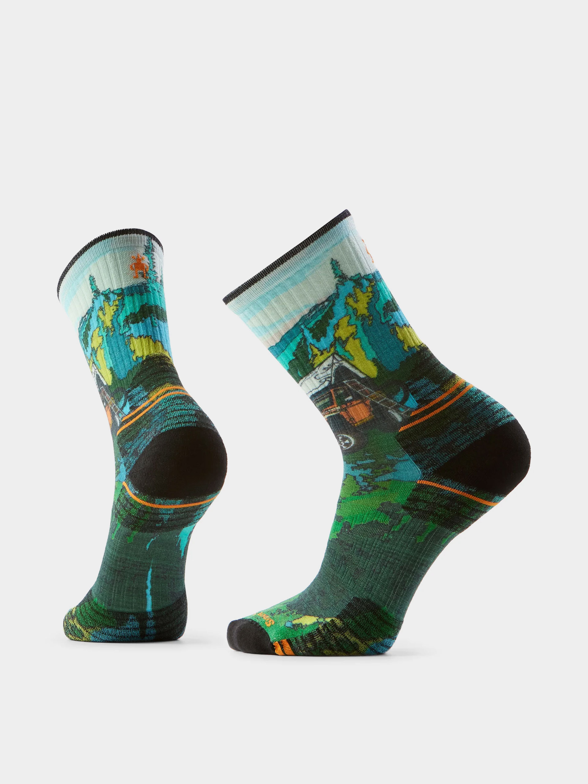 Ponožky Smartwool Hike Targeted Cushion Trail Trekker Print