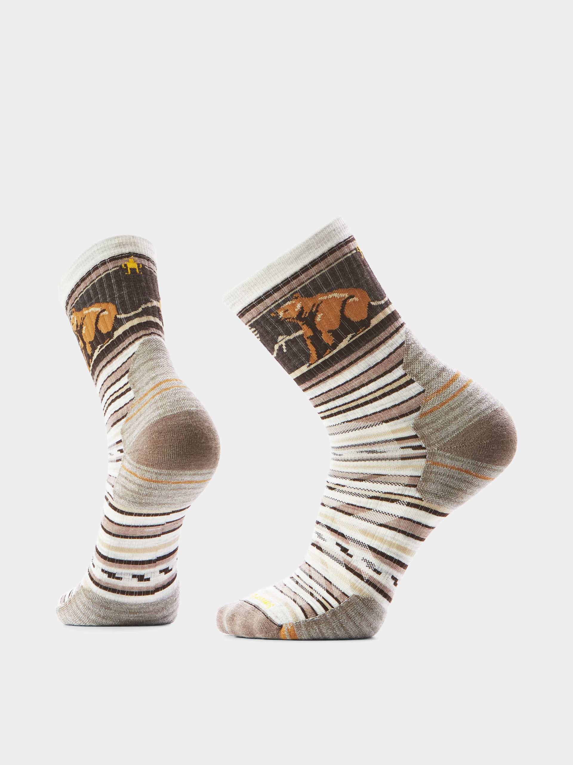 Ponožky Smartwool Hike Targeted Cushion Bear Stripe Mid (ash)