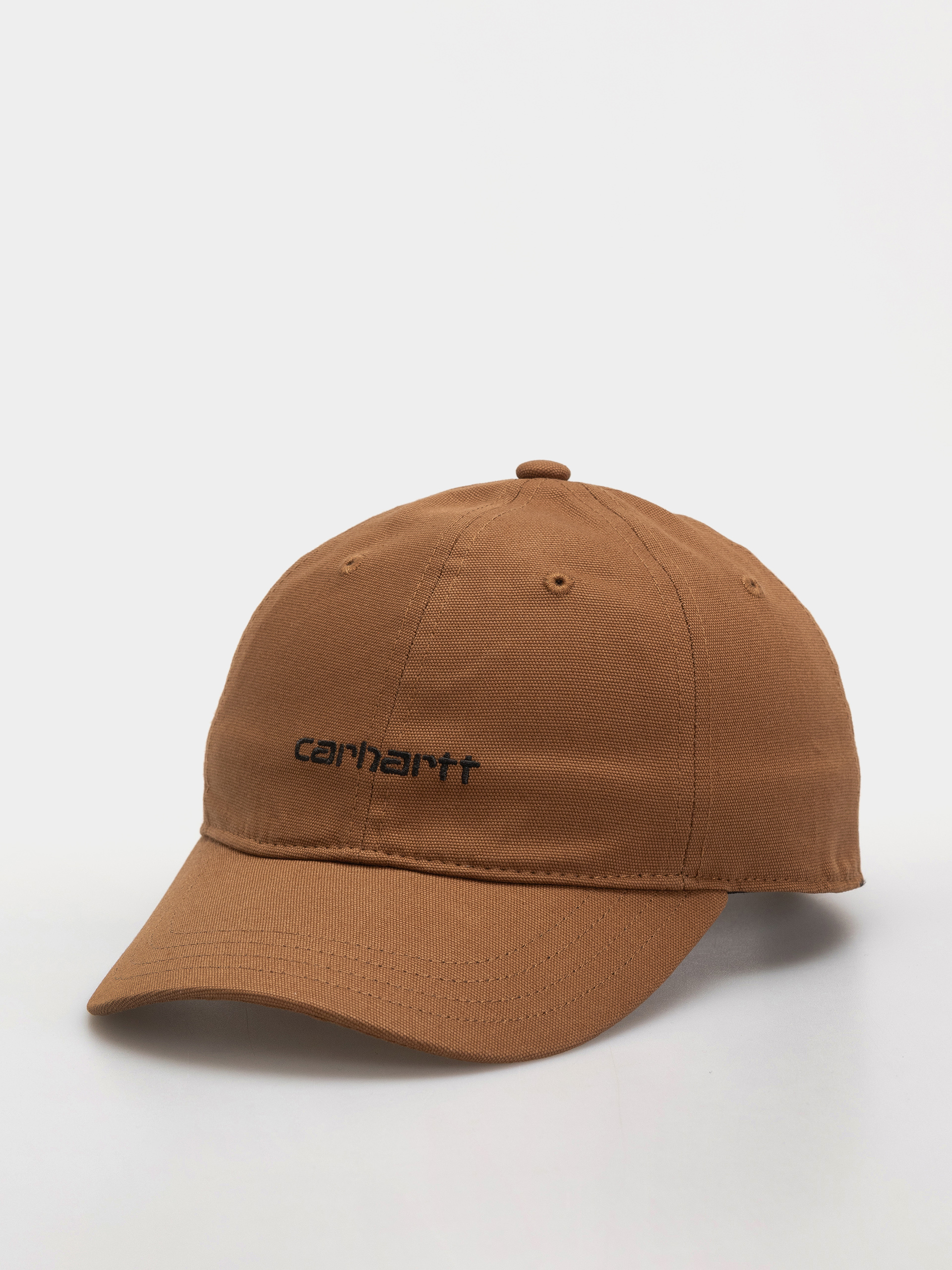 Šiltovka Carhartt WIP Canvas Script (wip h brown/black)