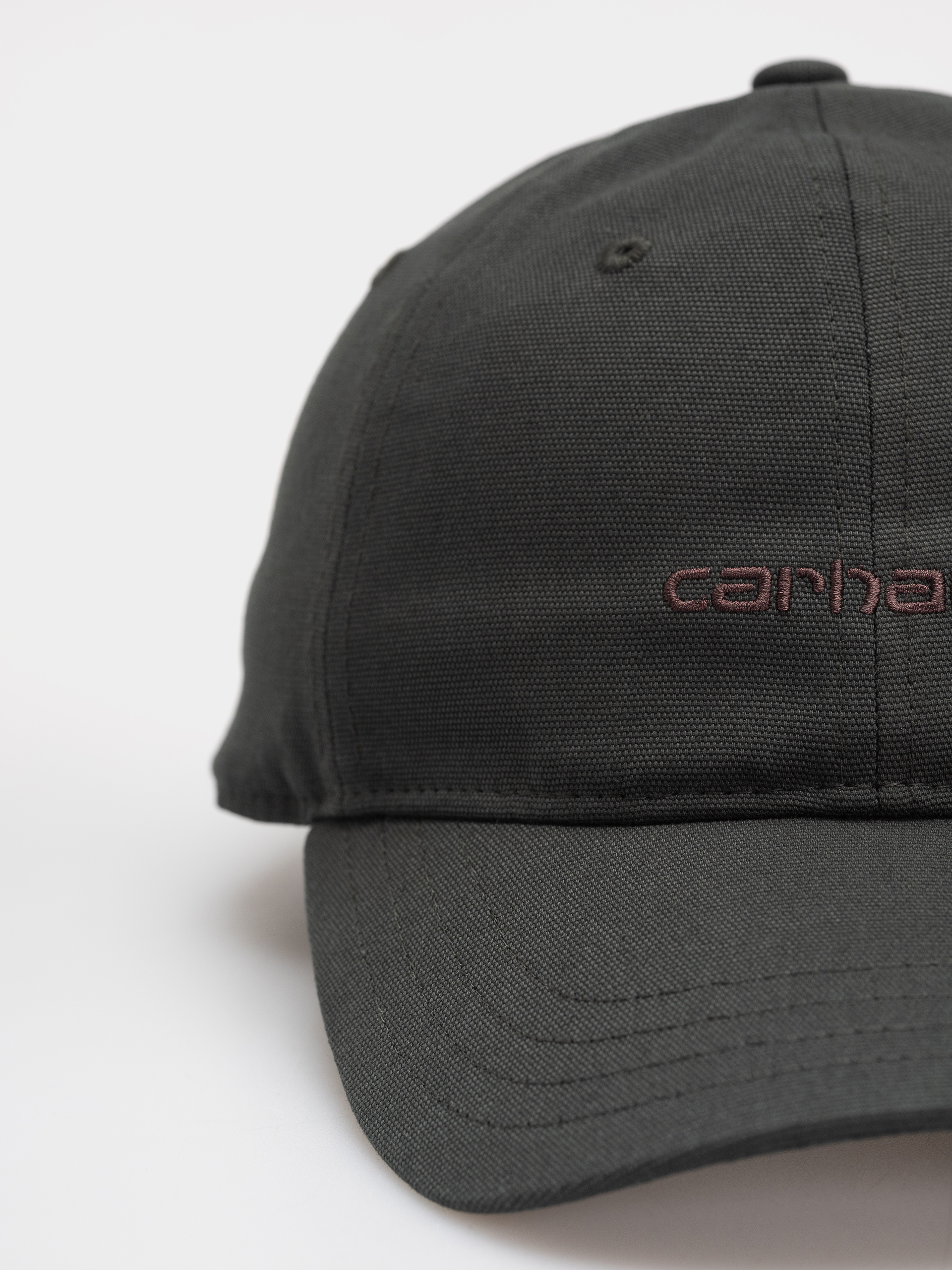 Šiltovka Carhartt WIP Canvas Script (dark scarab/palisander)