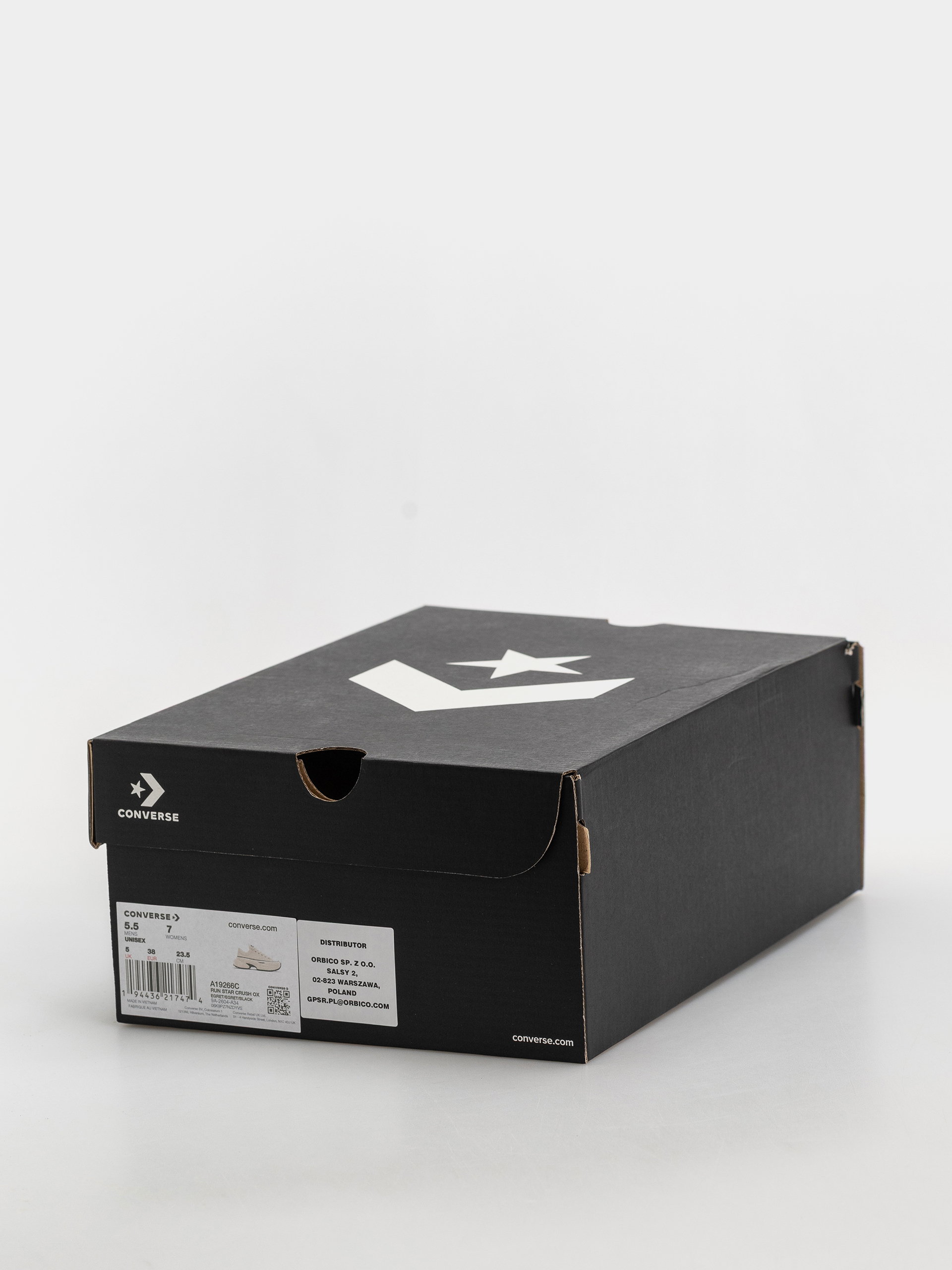 Topánky Converse Run Star Crush Ox Wmn (egret/egret/black)