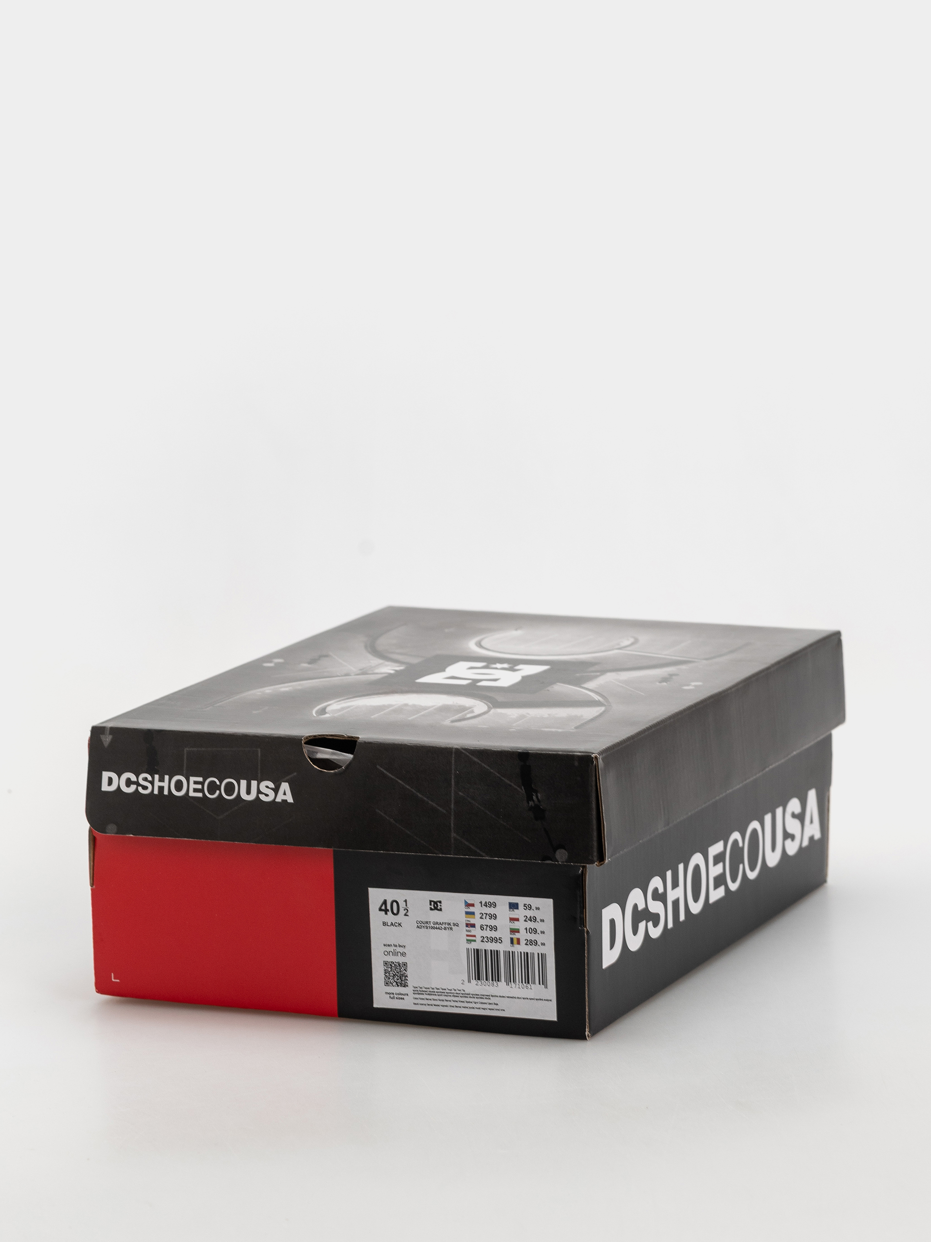 Topánky DC Court Graffik (black/grey/red)