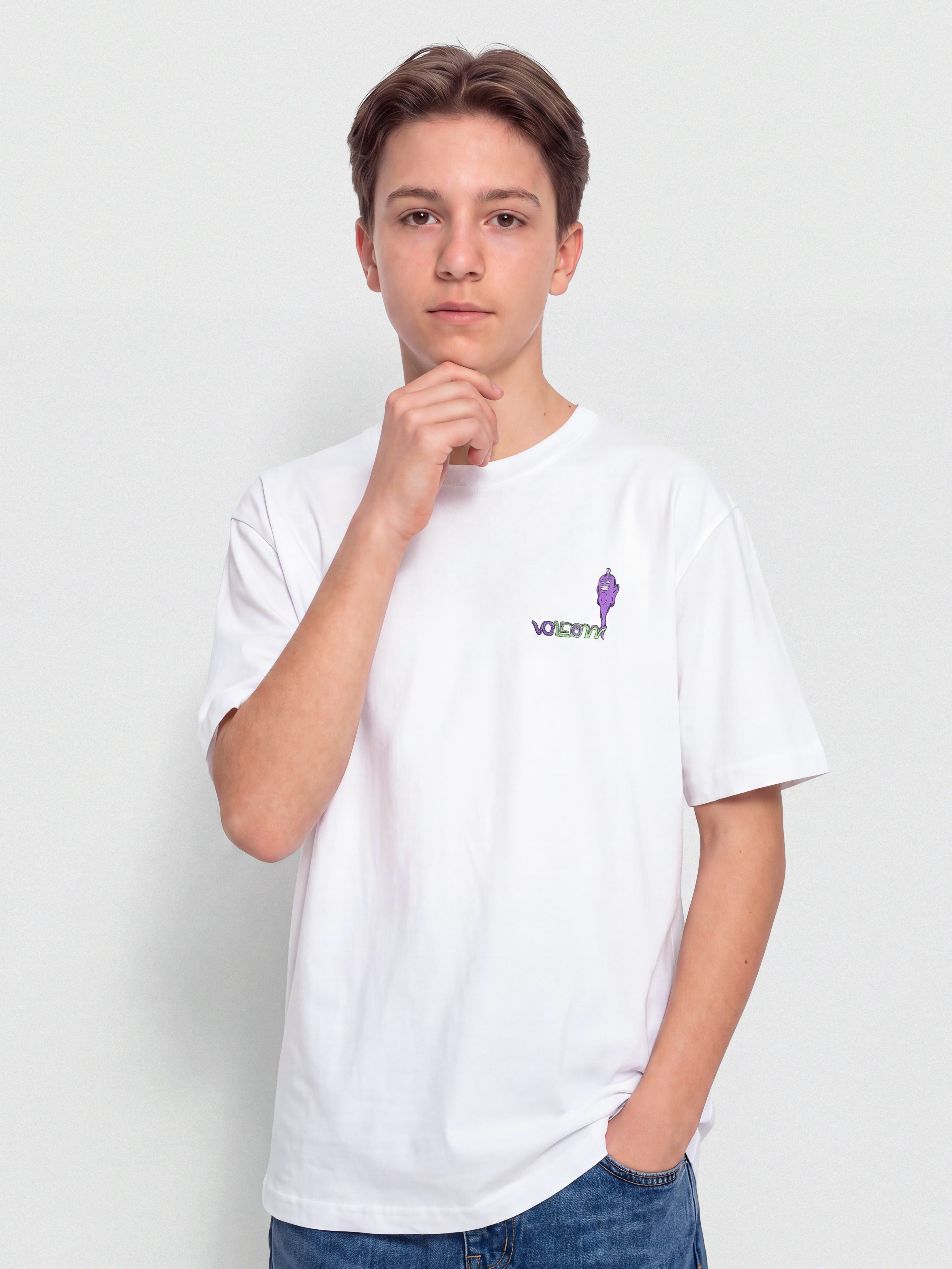 Tričko Volcom Fa Ben Sanaire 2 JR (white)