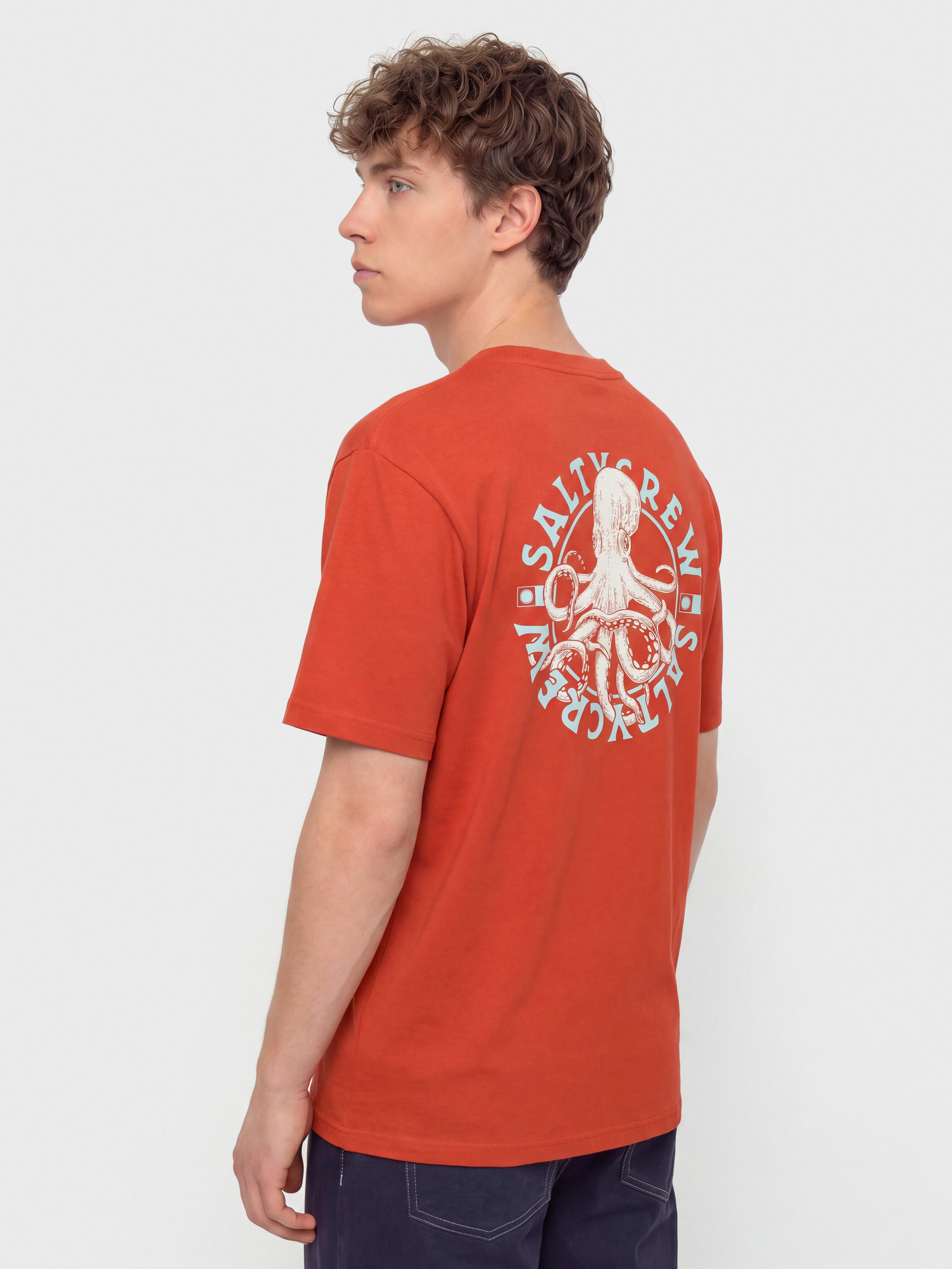 Tričko Salty Crew Tentacles (washed red)