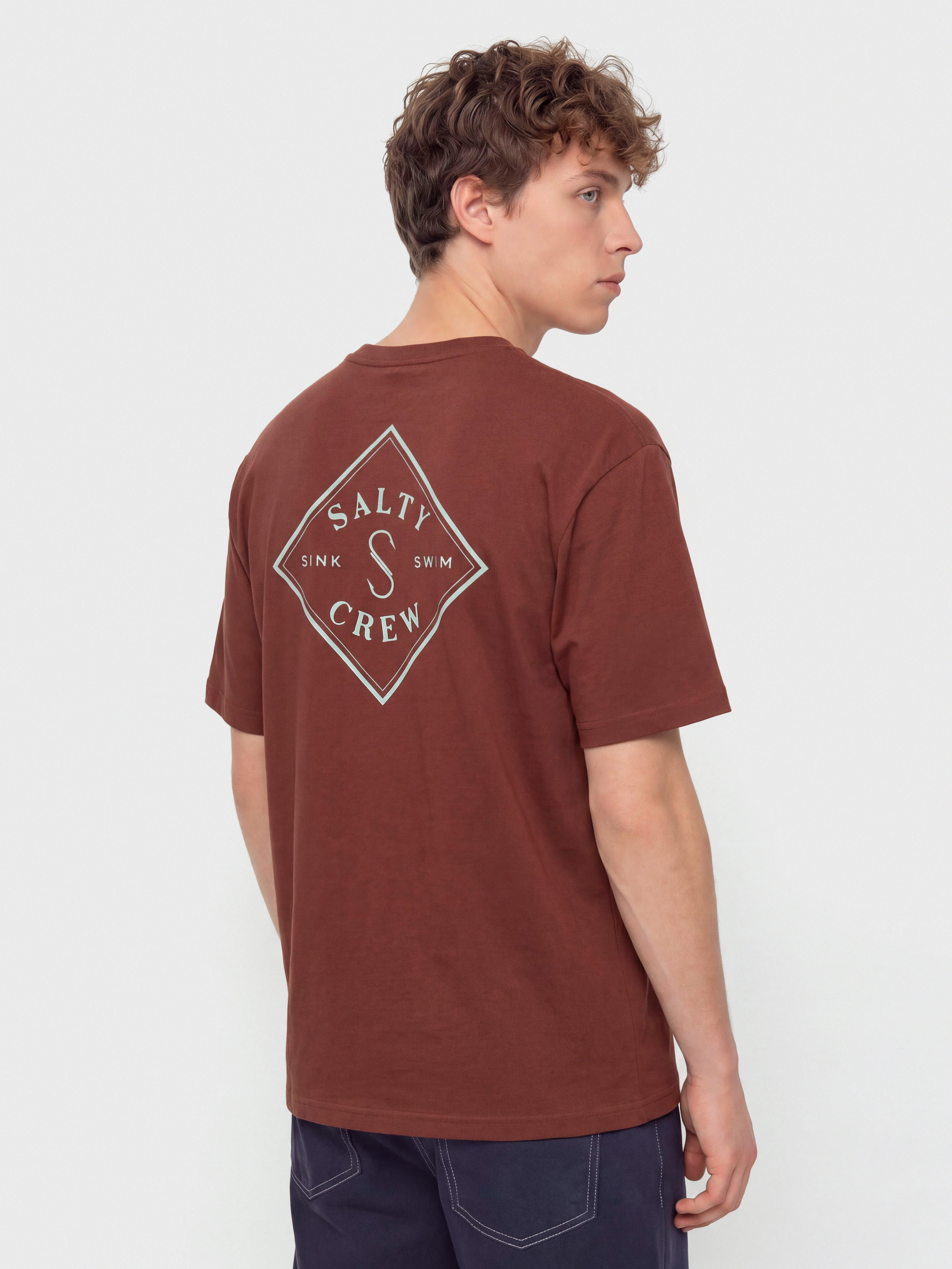 Tričko Salty Crew Tippet (burgundy)