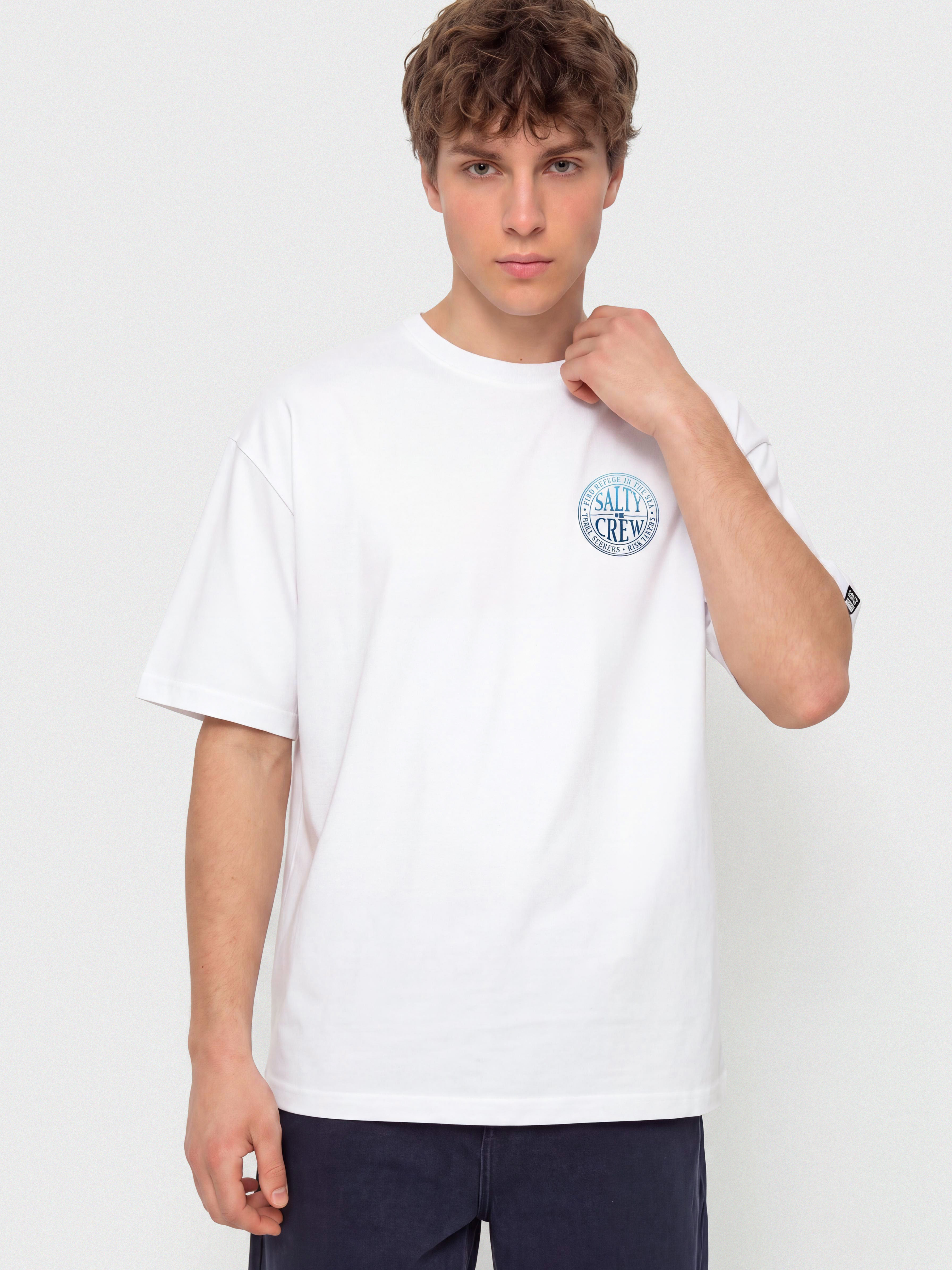 Tričko Salty Crew Global (white)