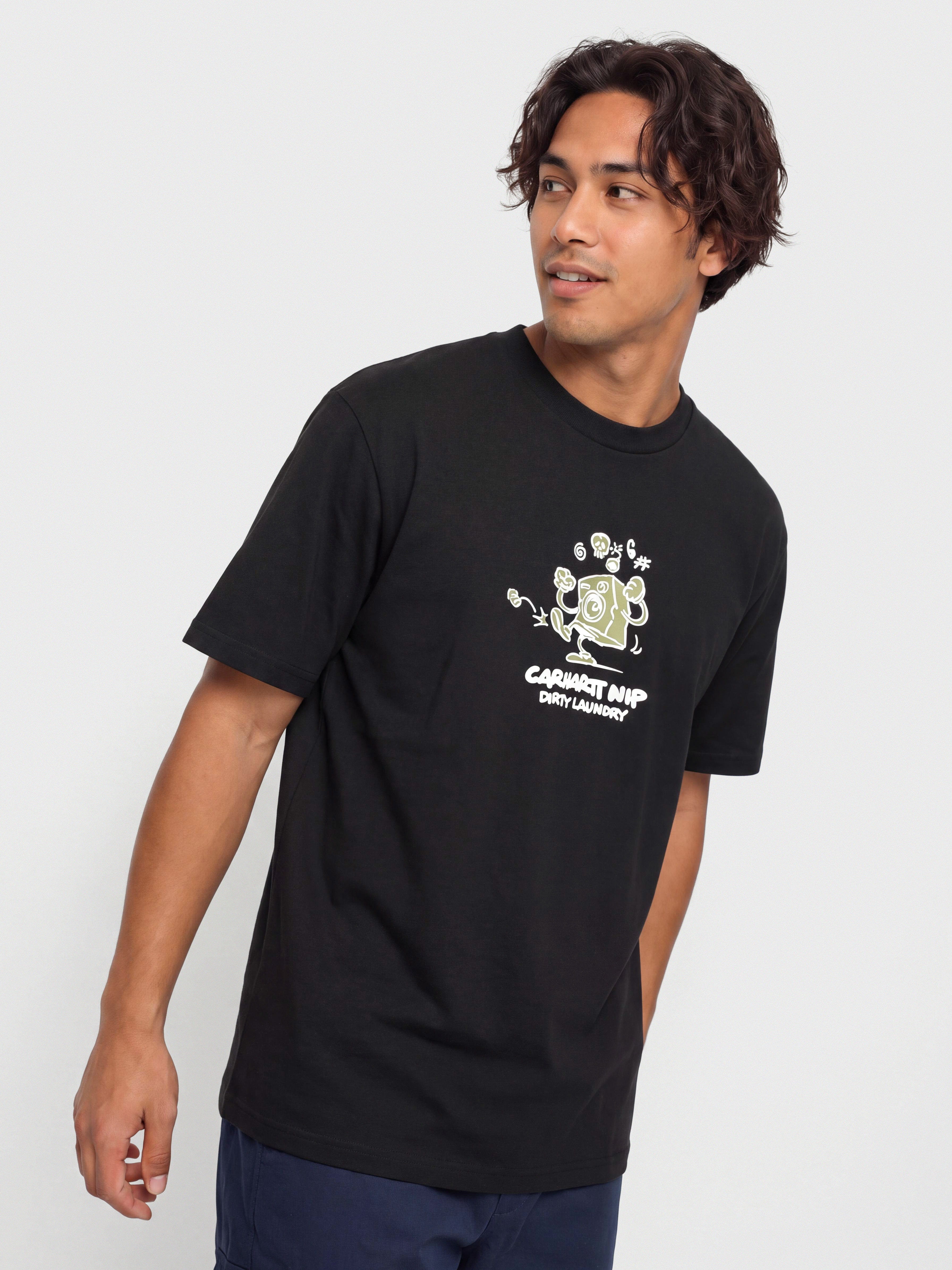 Tričko Carhartt WIP Dirty Laundry (black)