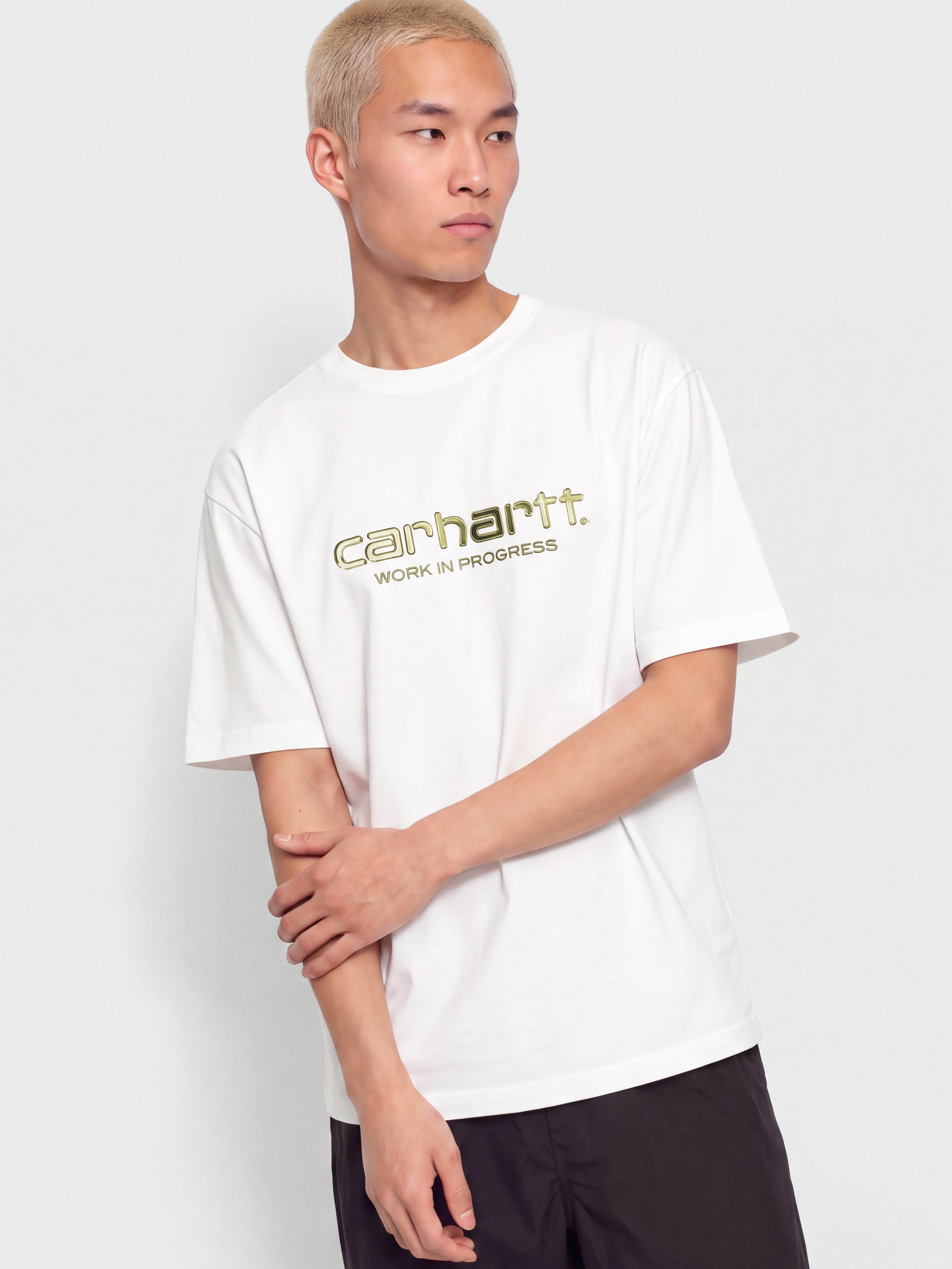 Tričko Carhartt WIP Solar Chrome Script (white)