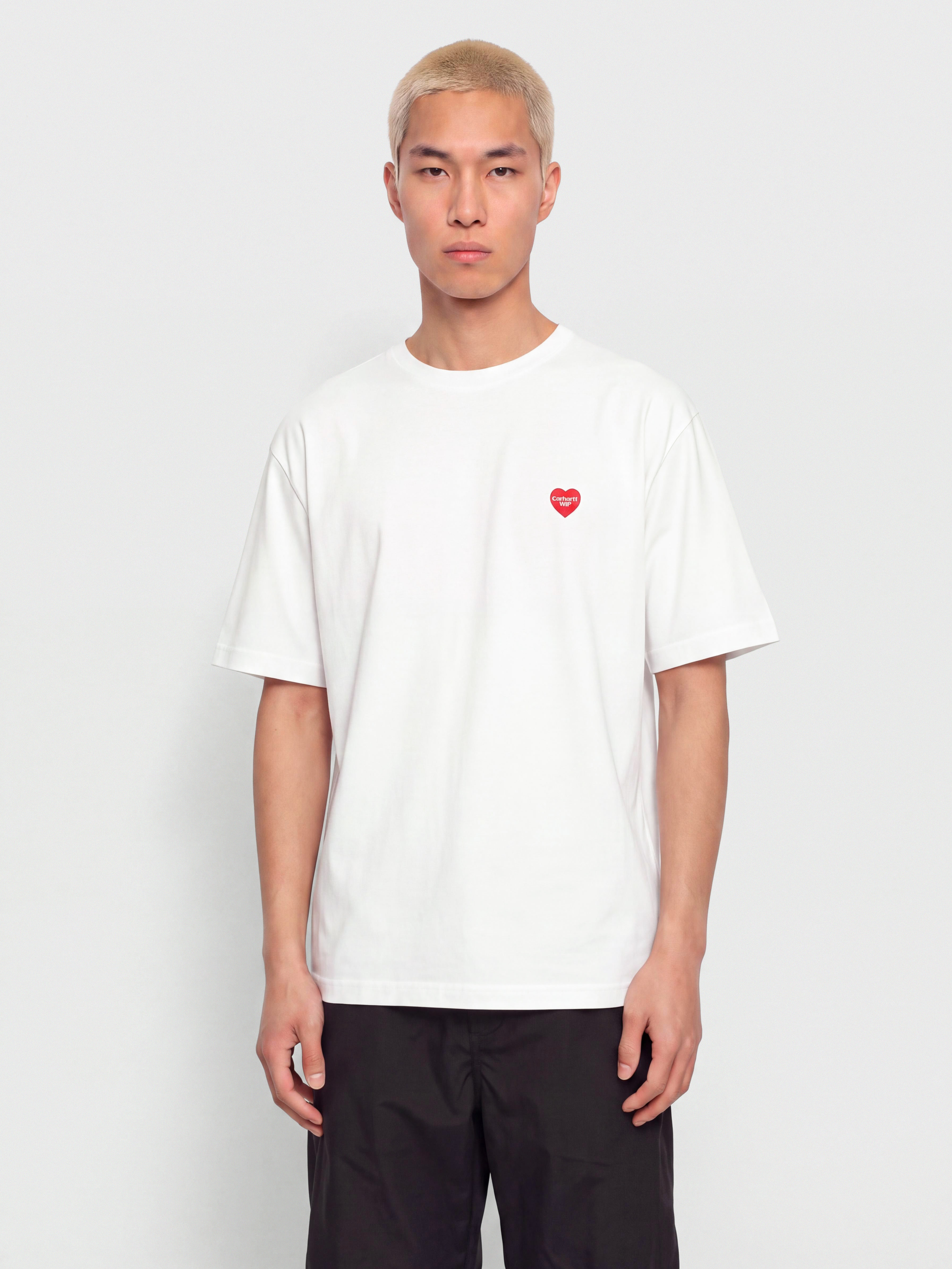 Tričko Carhartt WIP Small Heart (white/red)