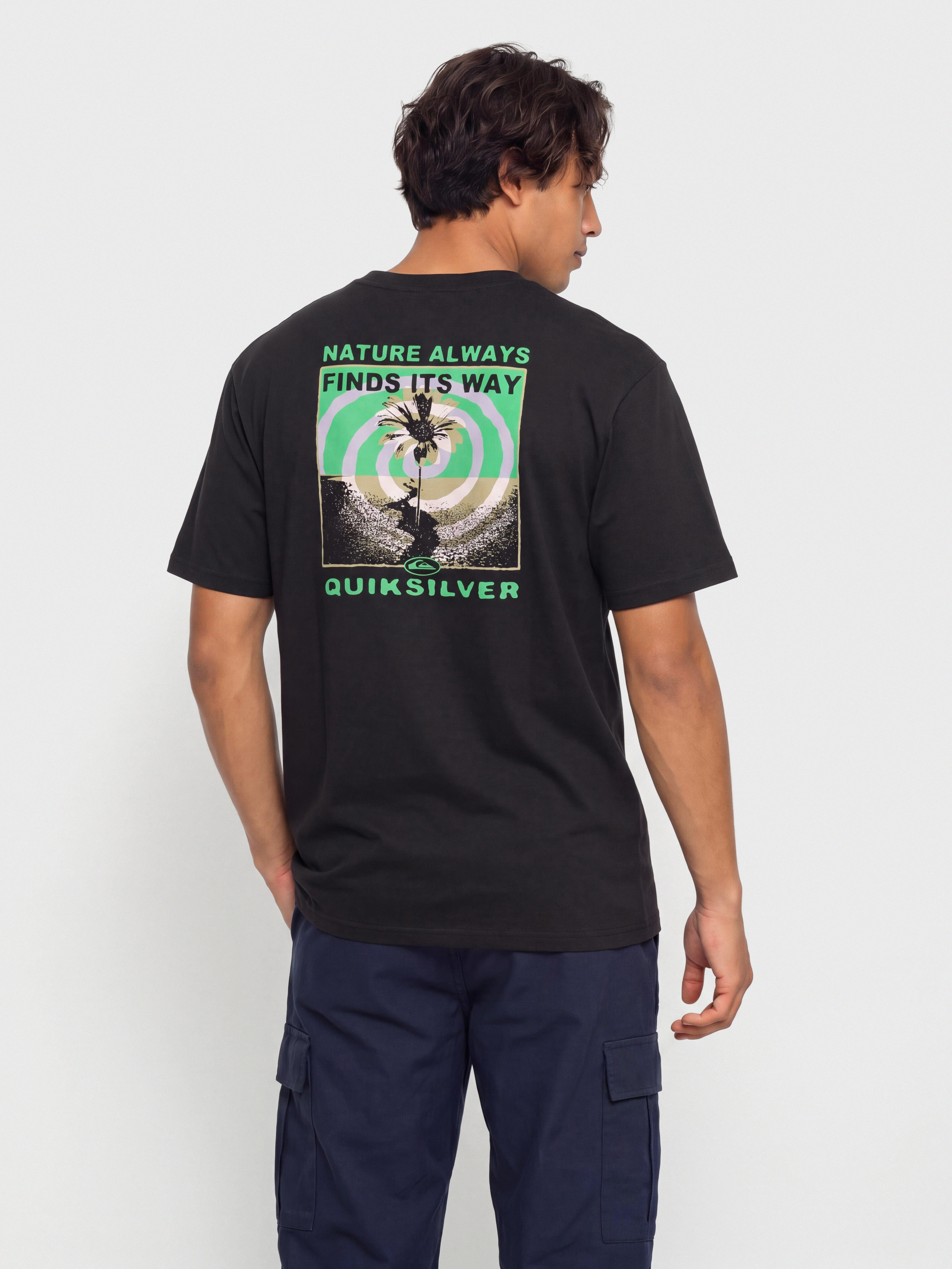 Tričko Quiksilver Upside Down (black)