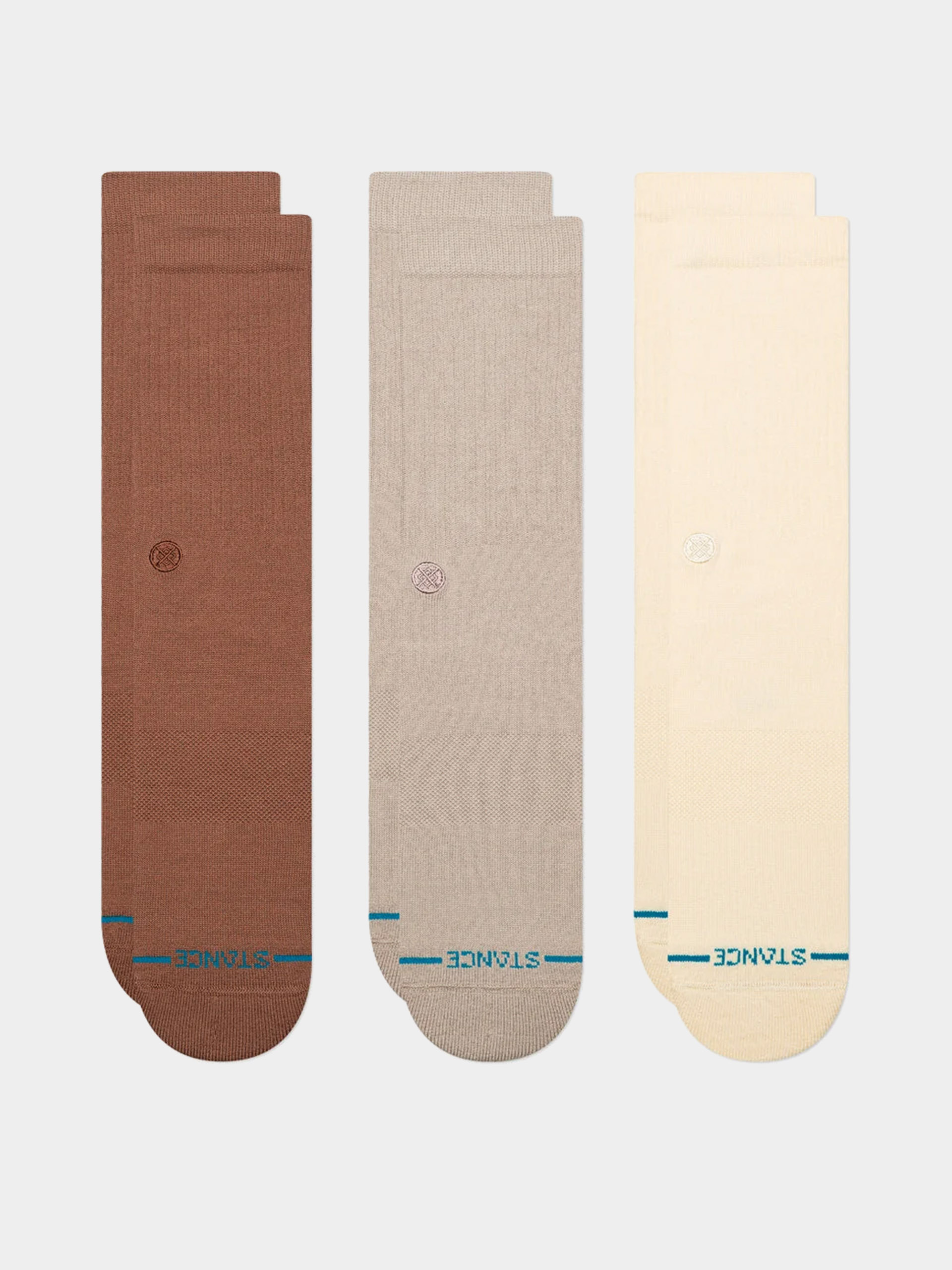 Ponožky Stance Icon 3 Pack (brown)