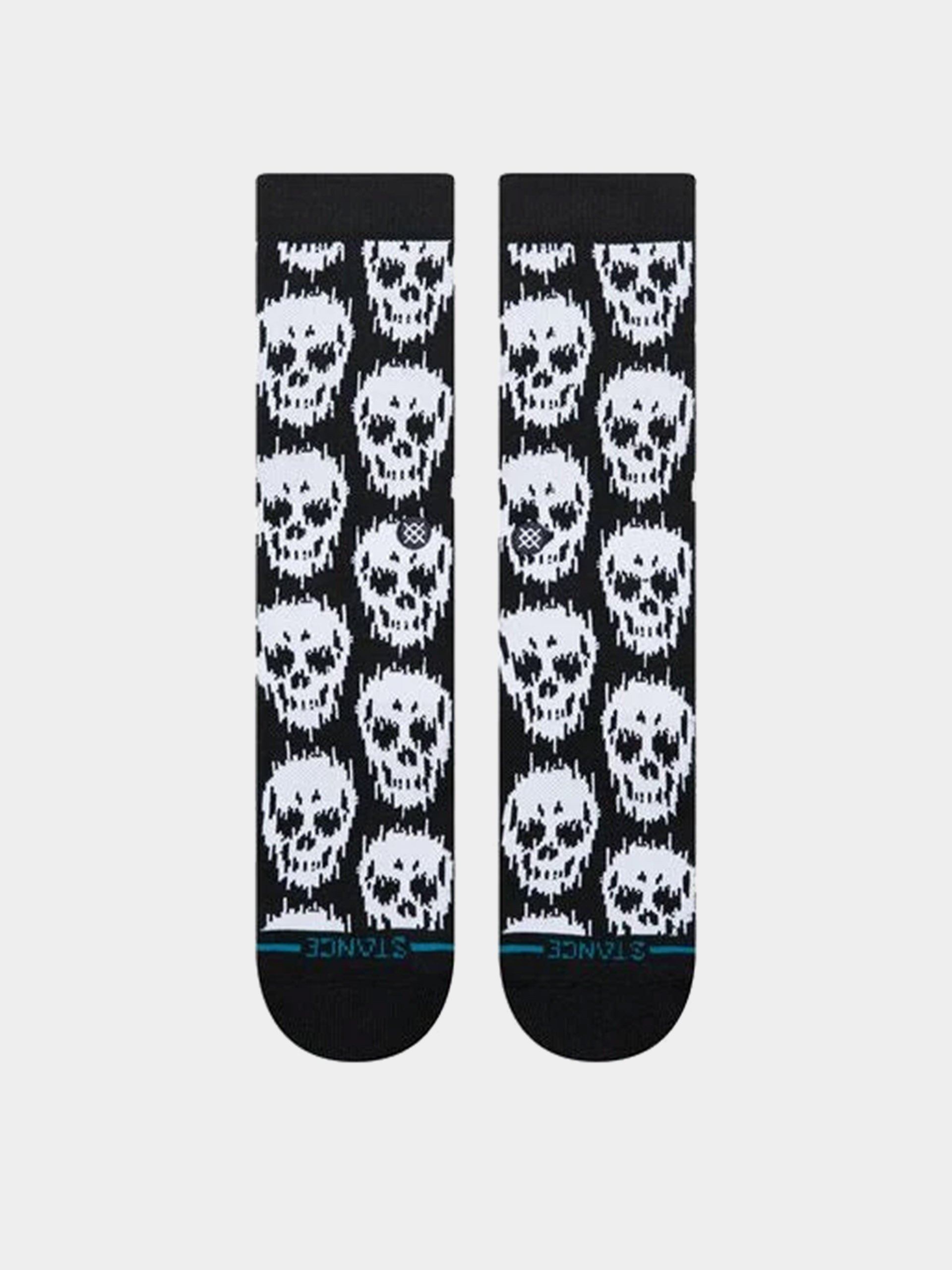 Ponožky Stance Static Skull Crew (black)