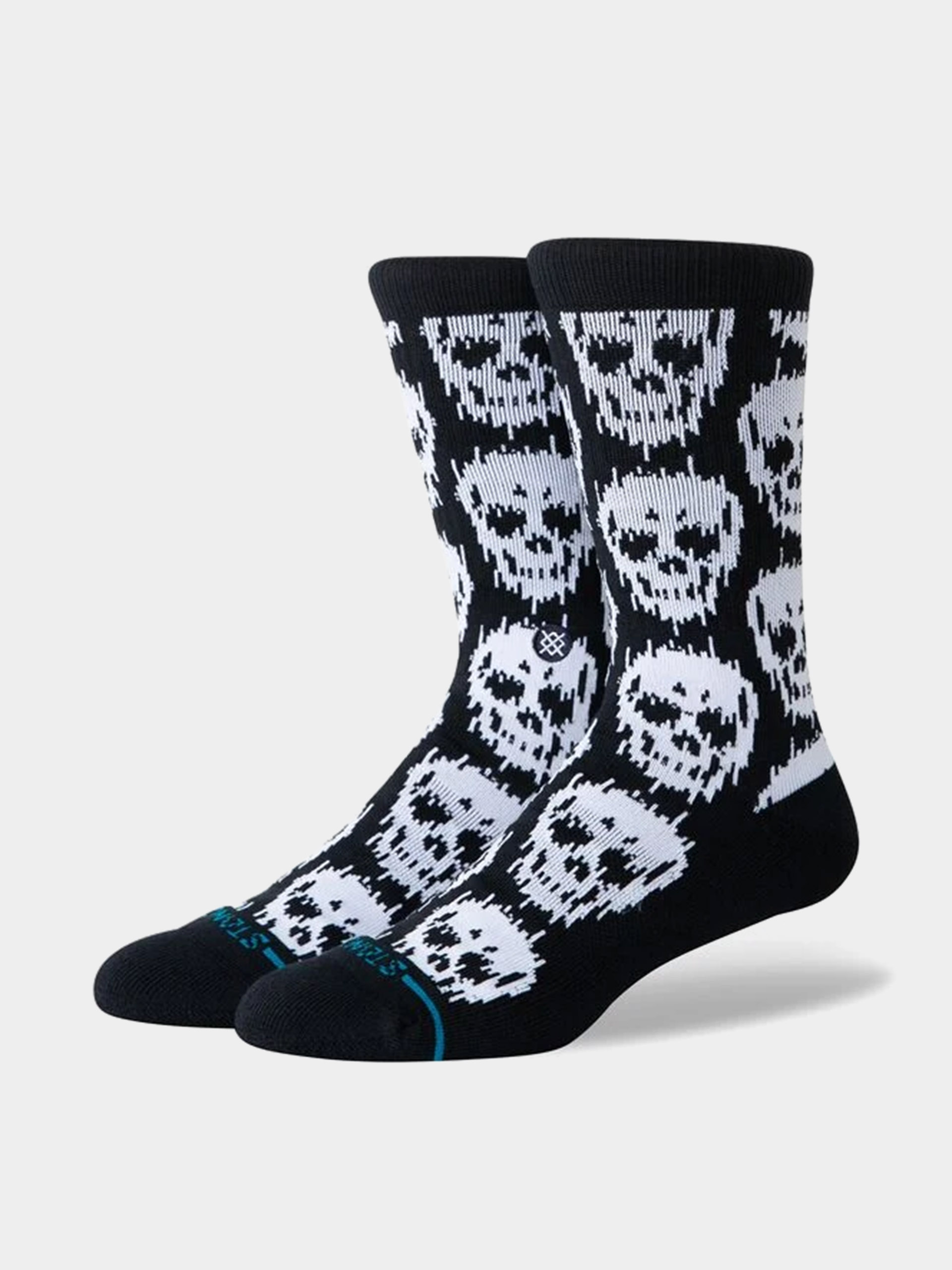 Ponožky Stance Static Skull Crew (black)