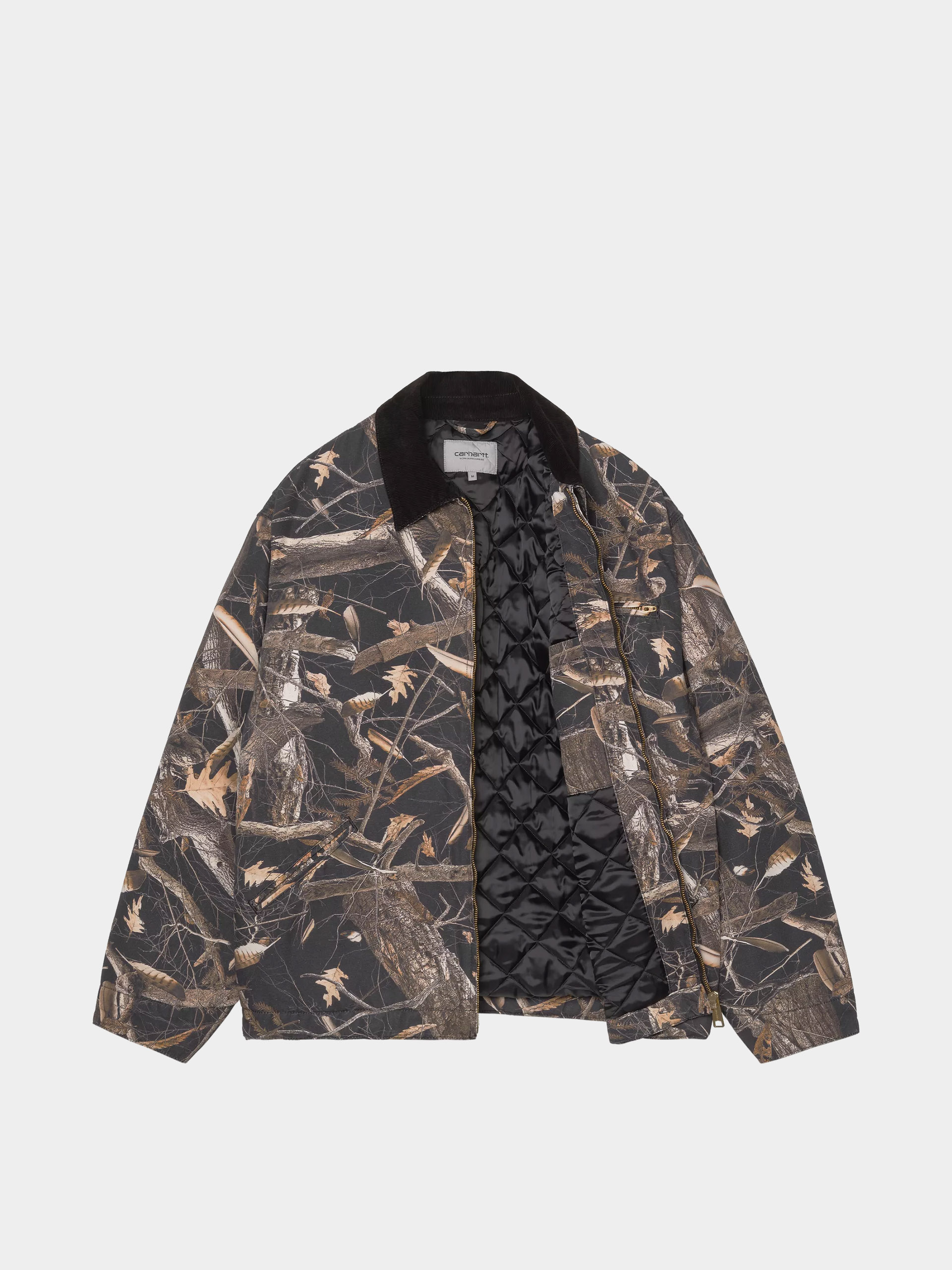 Bunda Carhartt WIP OG Detroit (camo feather tree black/black/heavy stone wash)
