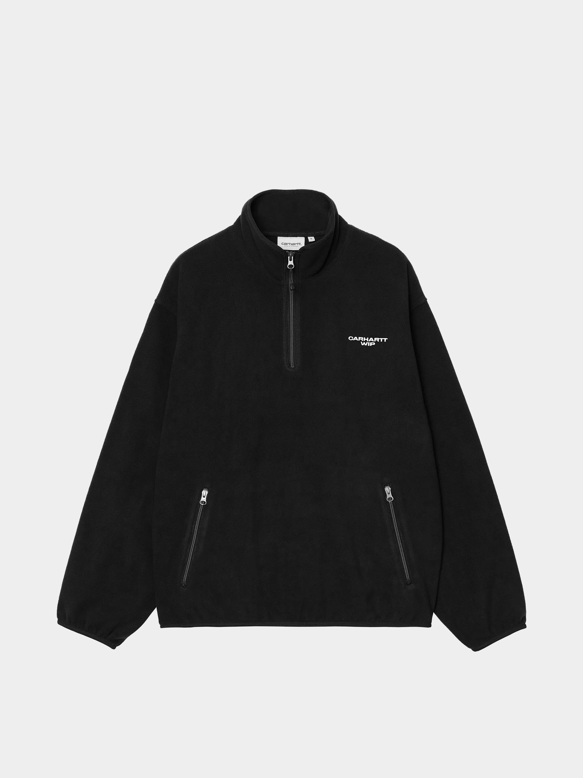 Flísová mikina Carhartt WIP Edmore Half Zip (black/white)
