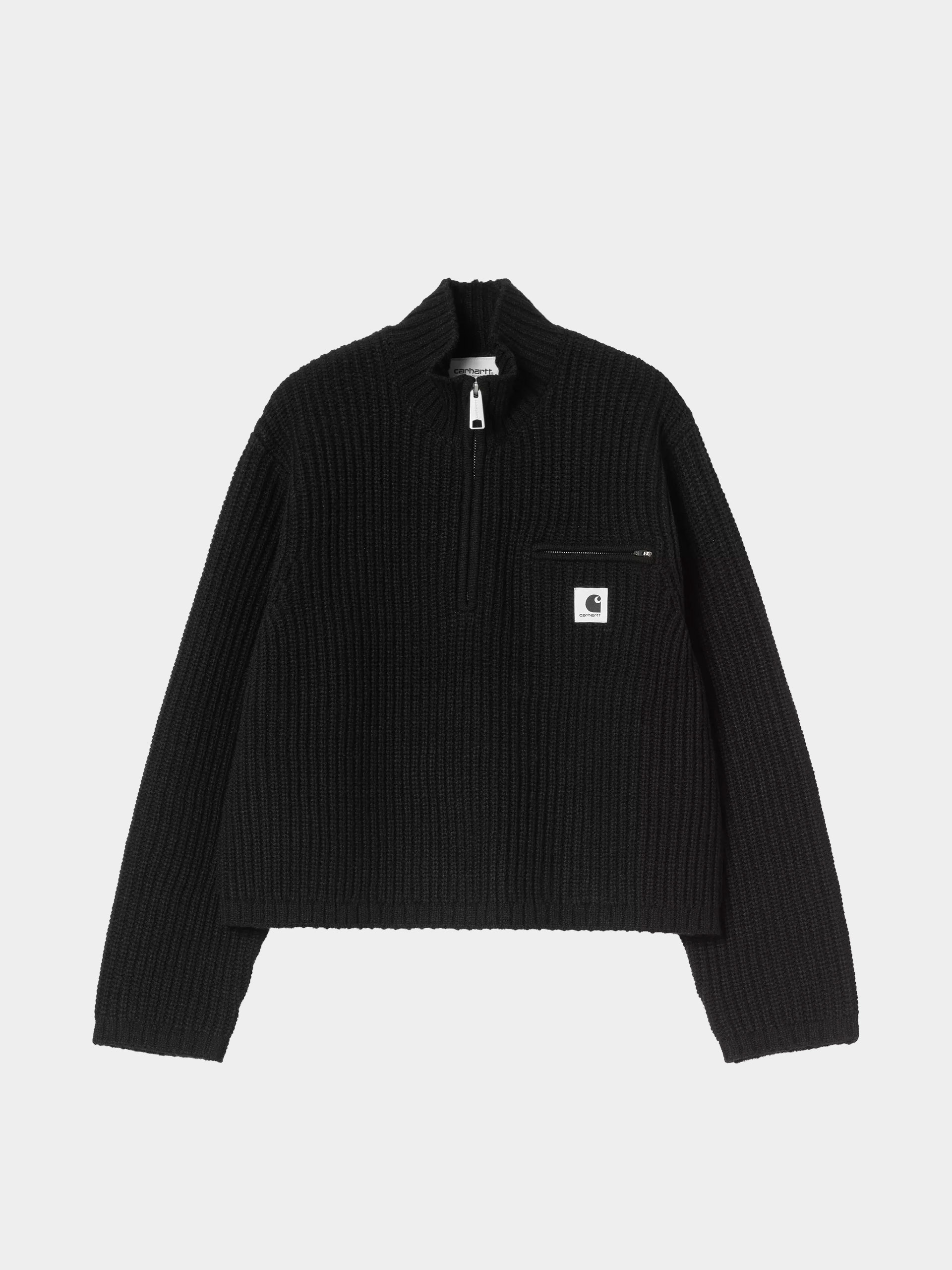 Sveter Carhartt WIP Detroit Half Zip Wmn (black)