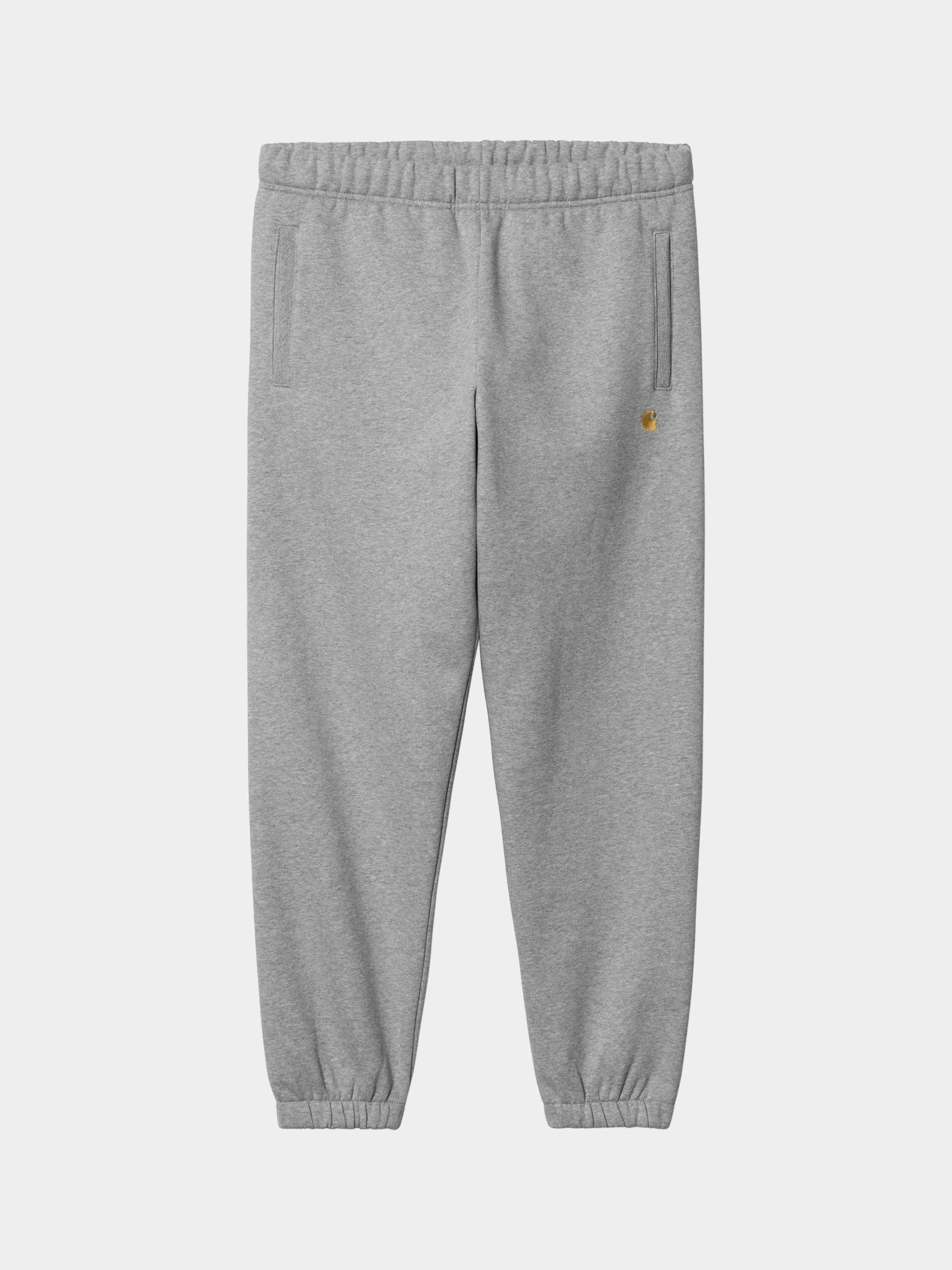 Nohavice Carhartt WIP Chase (grey heather/gold)