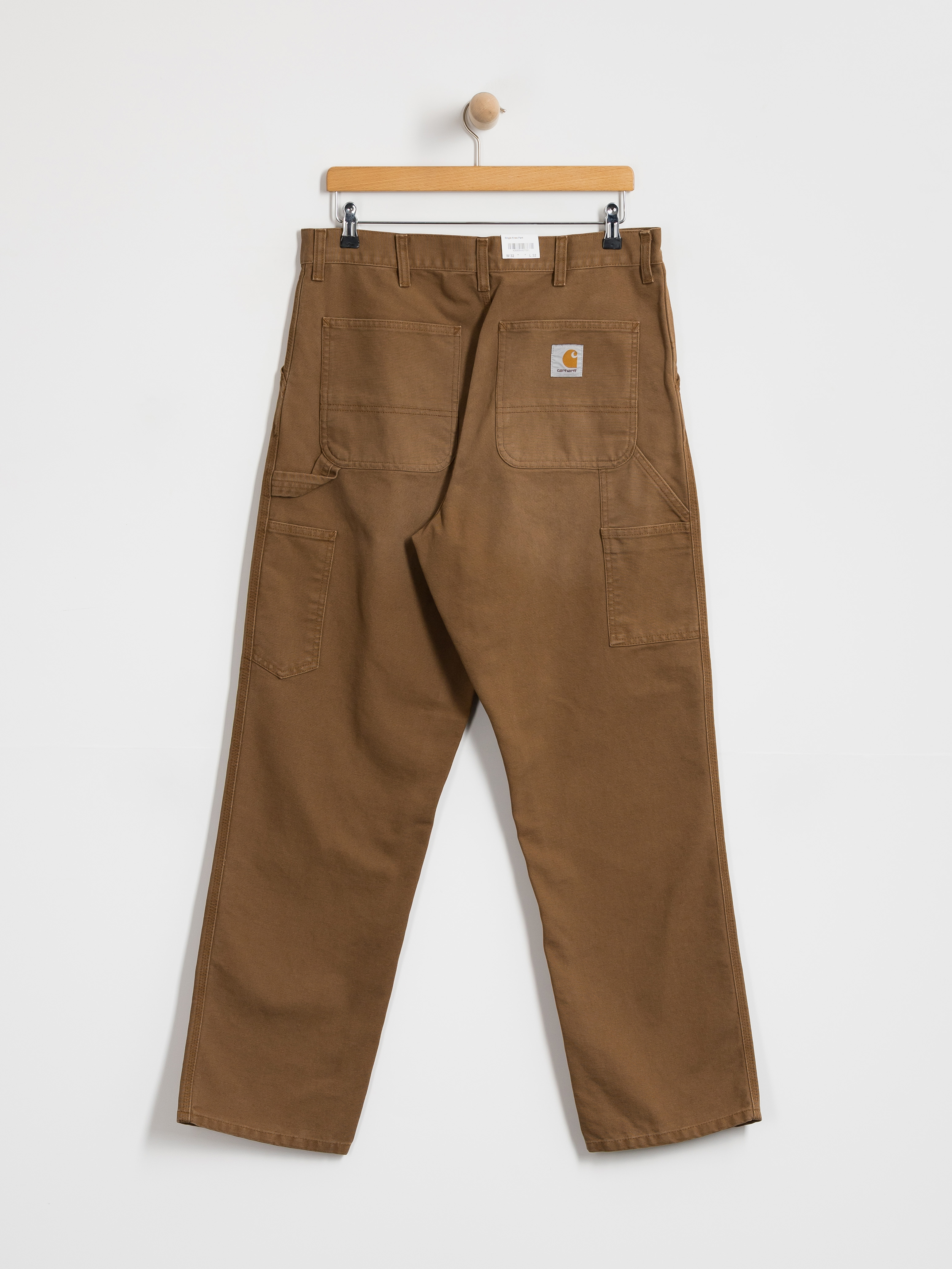 Nohavice Carhartt WIP Single Knee (wip h brown/stone canvas)