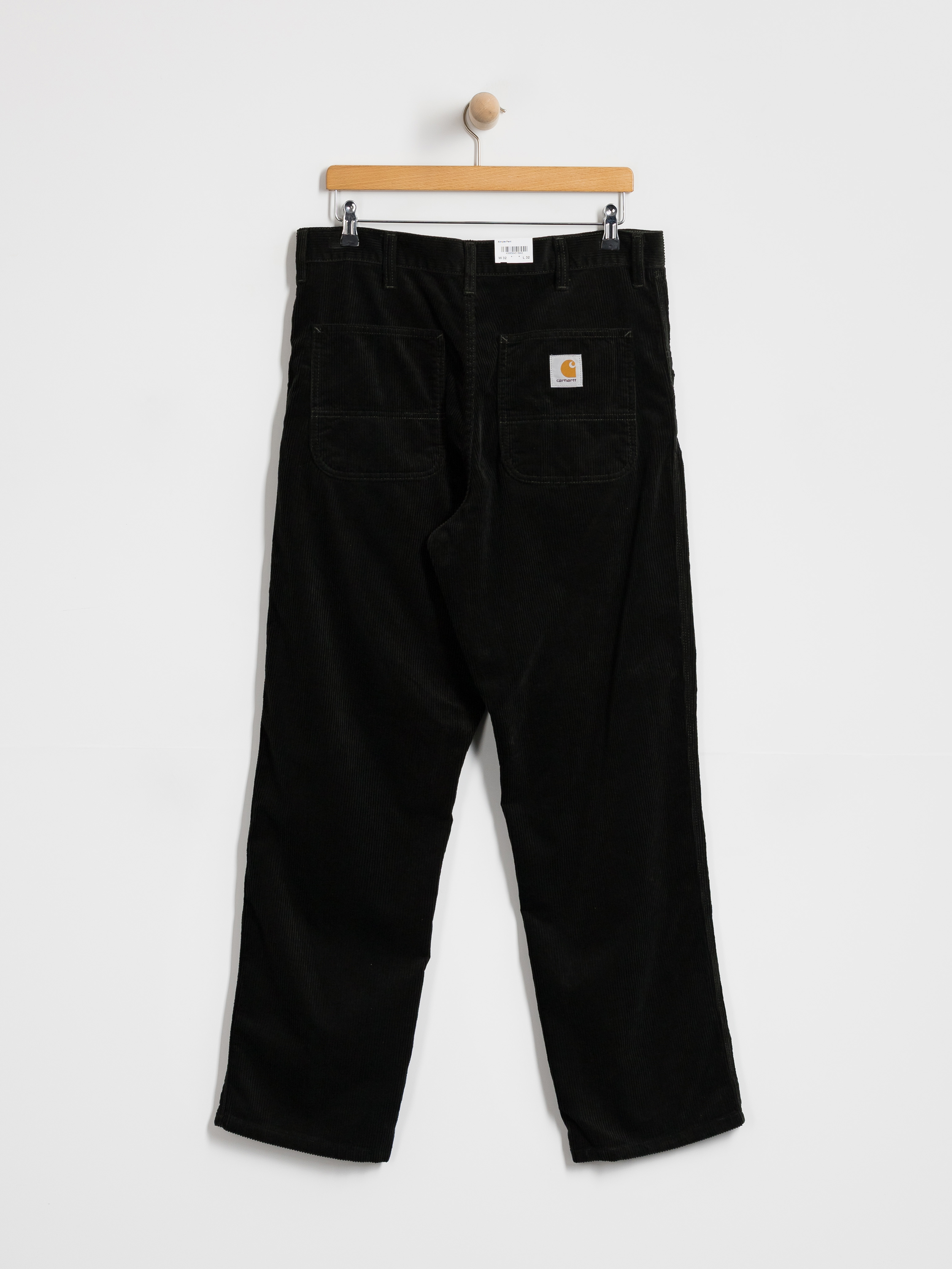 Nohavice Carhartt WIP Simple (raven/rinsed)
