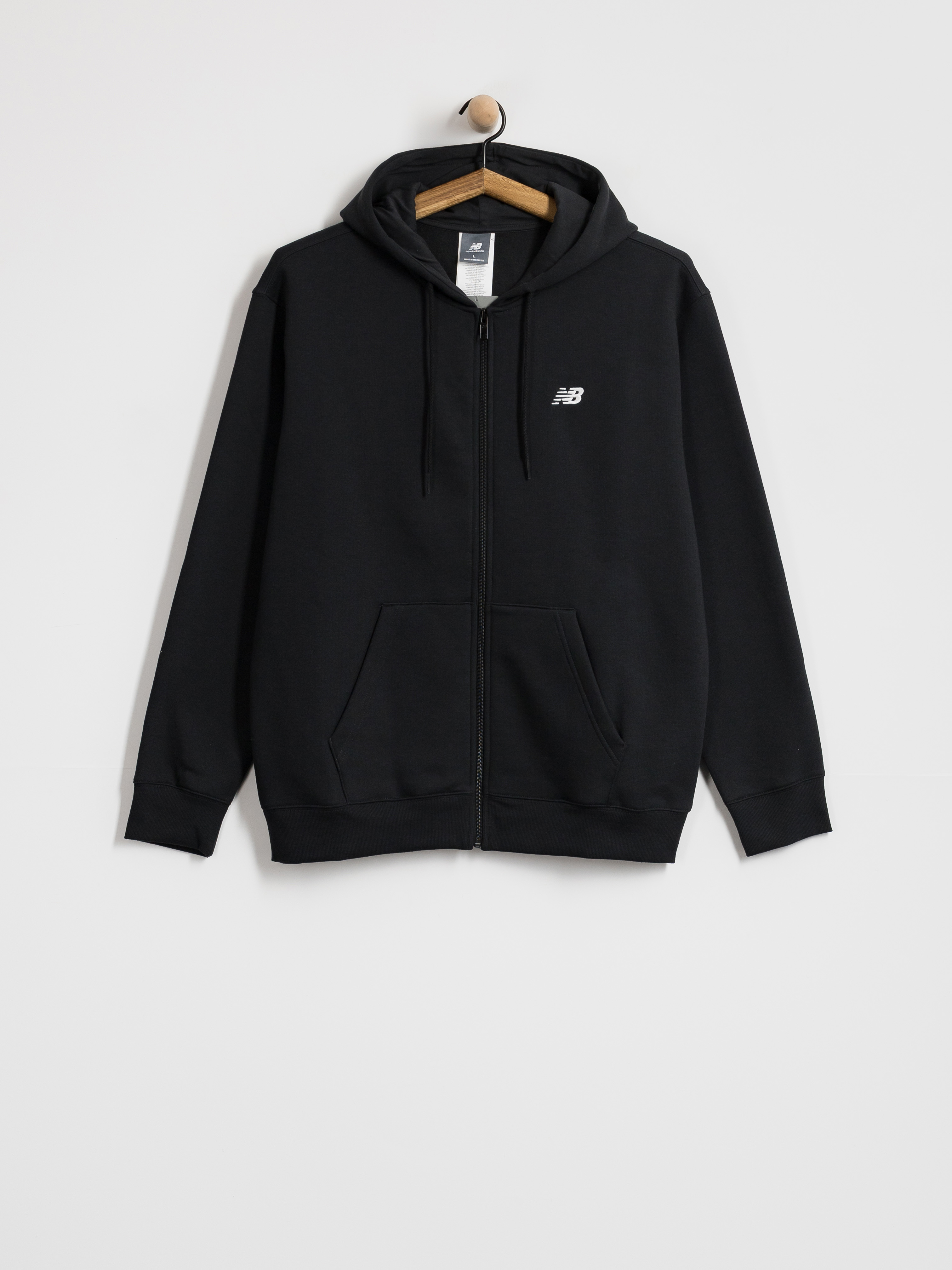 Mikina s kapucňou New Balance Sport Essentials Logo ZHD (black)