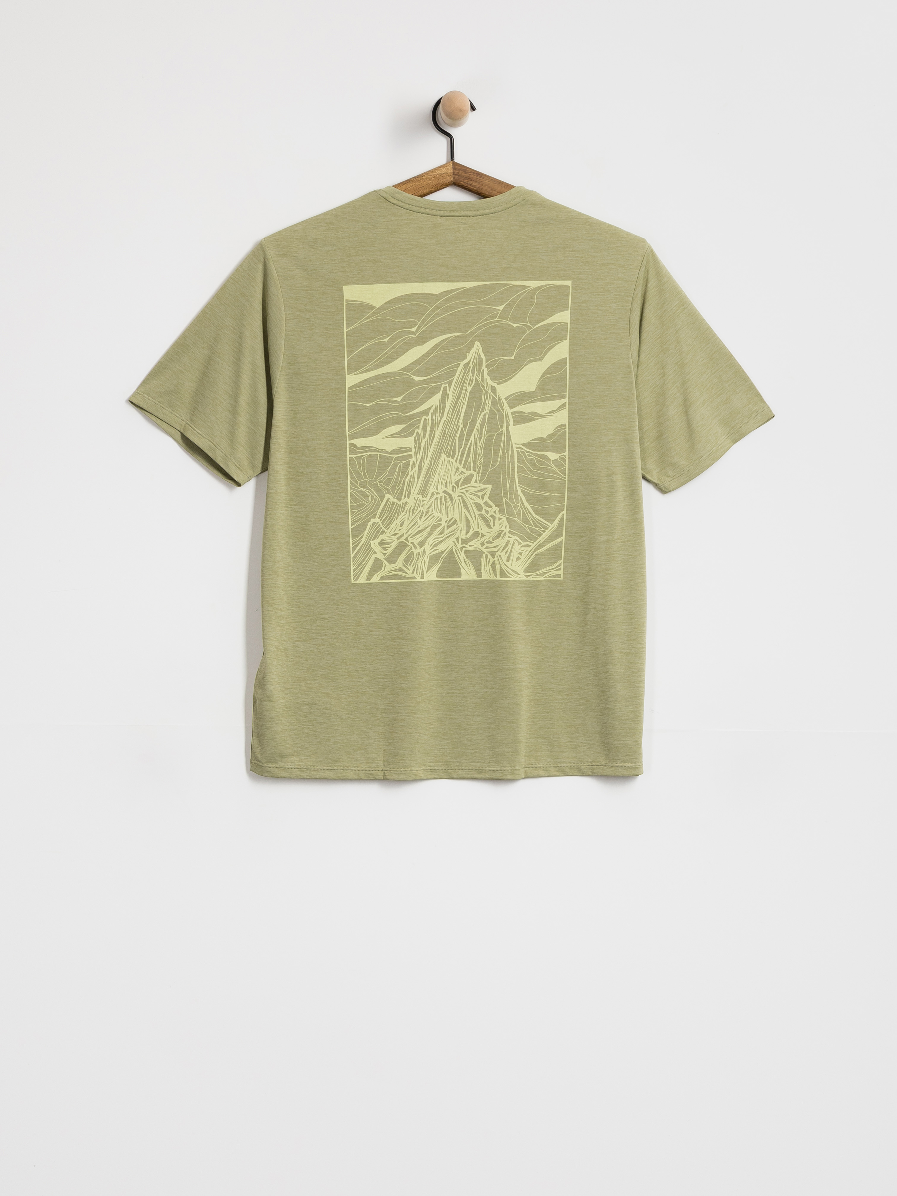 Tričko Patagonia Cap Cool Daily Cloud Crag (gumtree green light gumtree green x dye)
