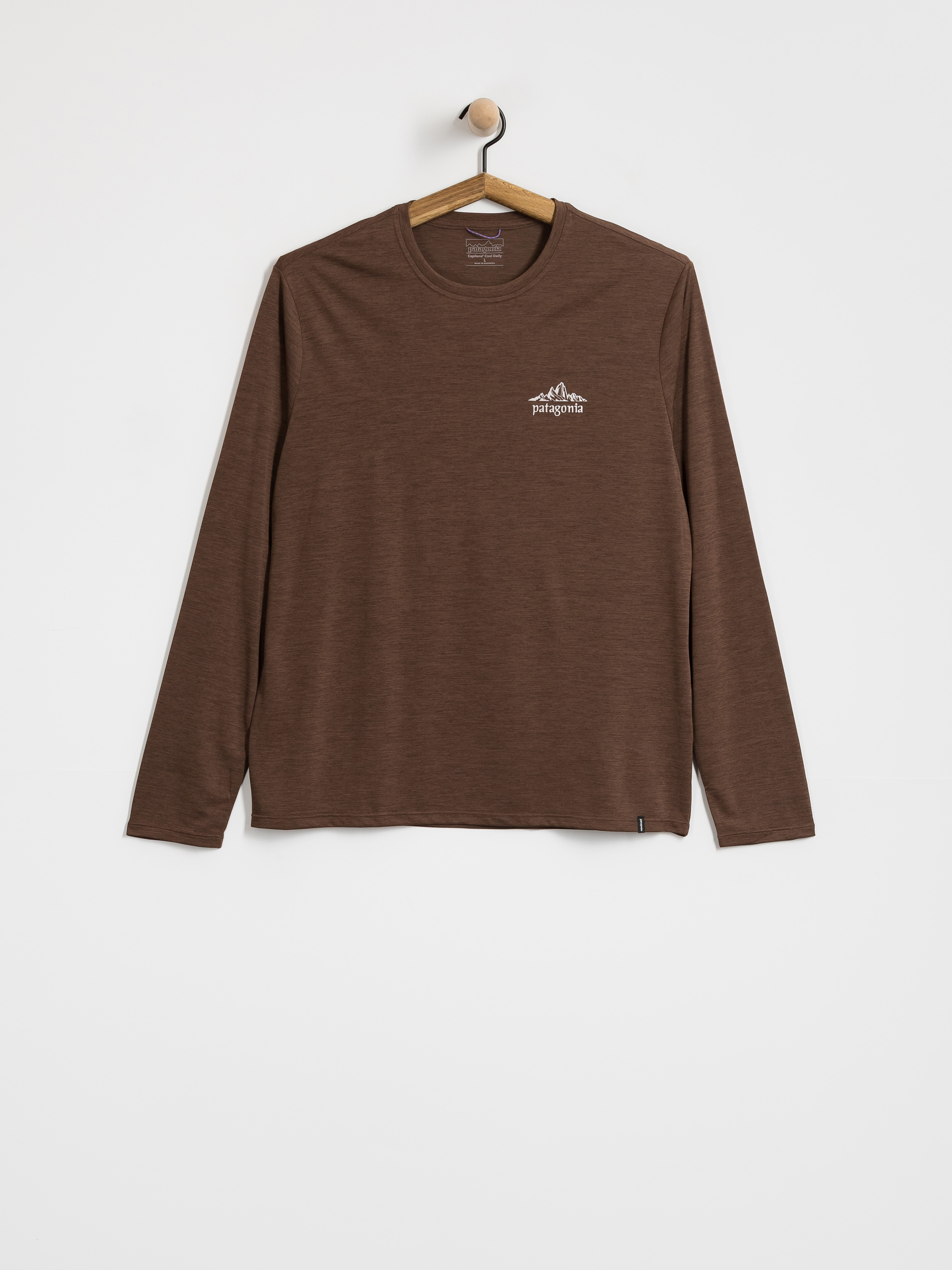 Triko Patagonia Cap Cool Daily Cloud Crag (berm brown light berm brown x dye)