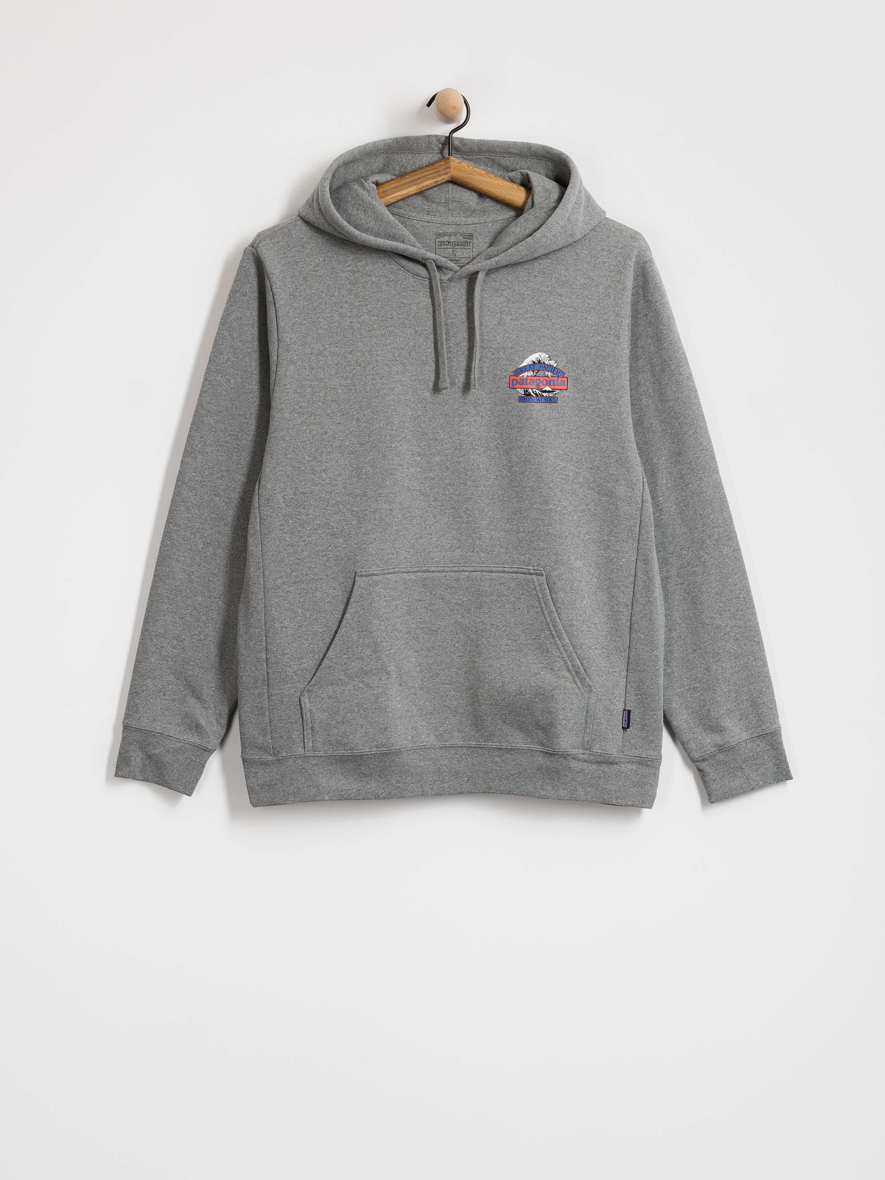 Mikina s kapucňou Patagonia Great Waves Uprisal HD (gravel heather)