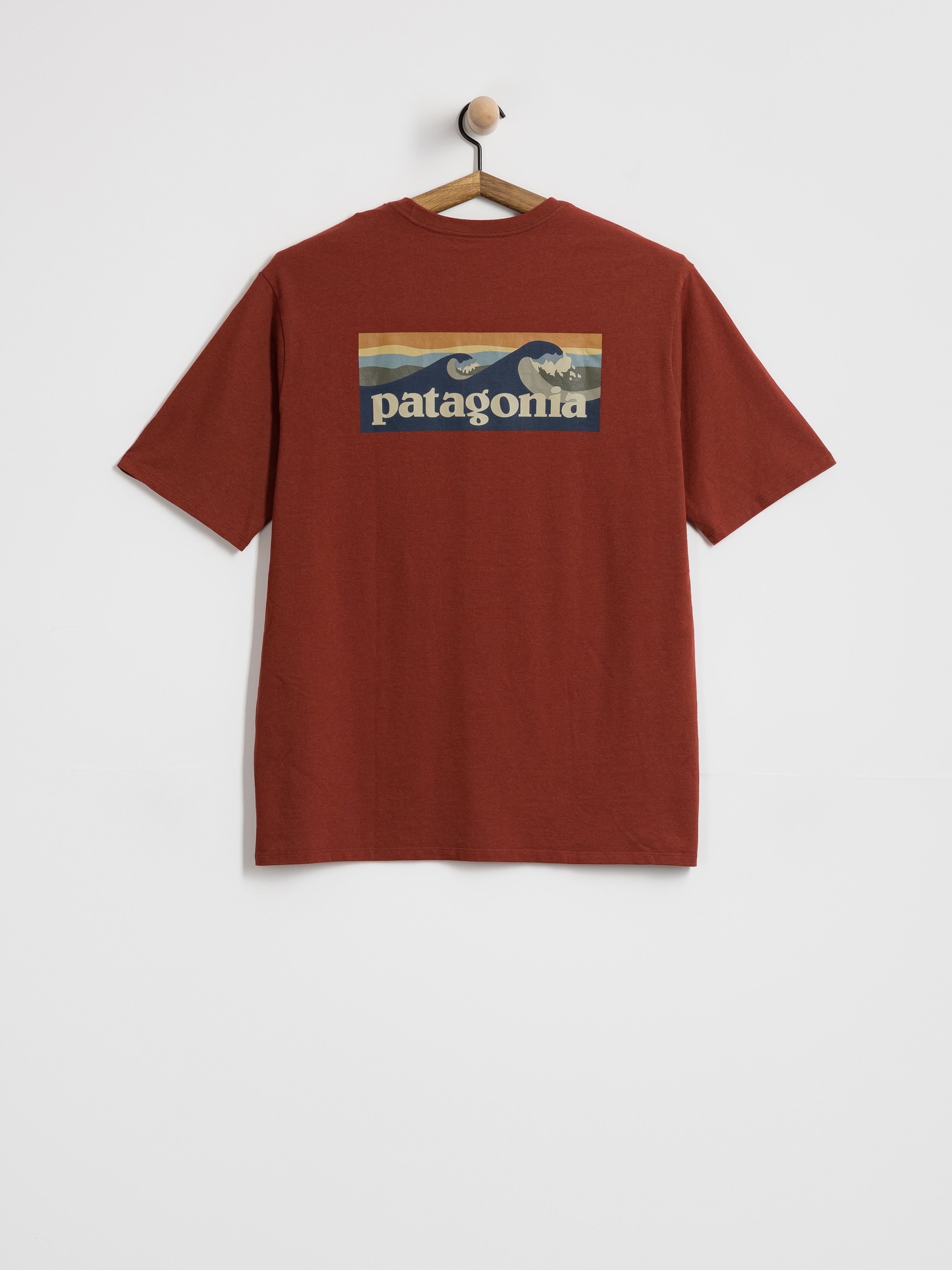 Tričko Patagonia Boardshort Logo Pocket Responsibili (rusty red)