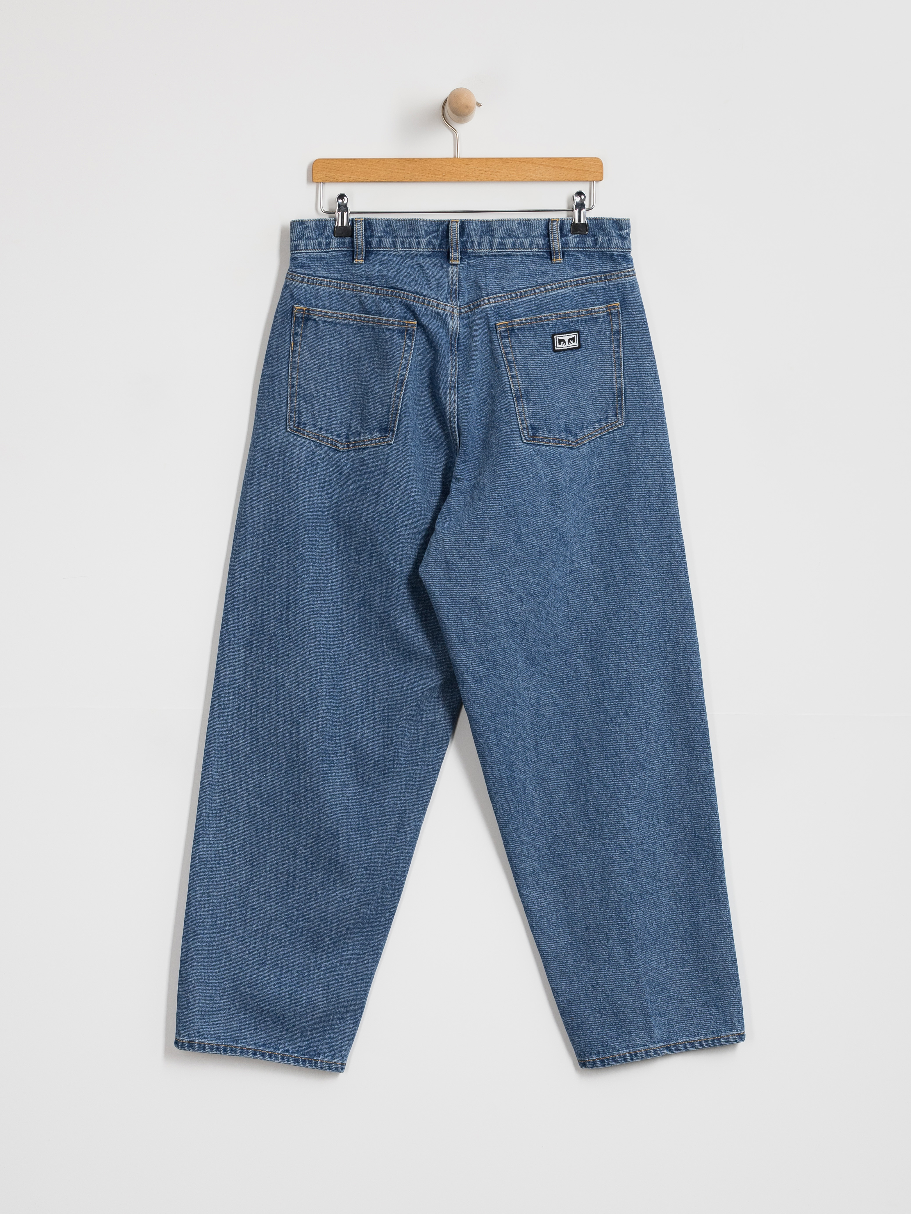 Nohavice OBEY Bigwig Baggy Denim (light indigo classic)
