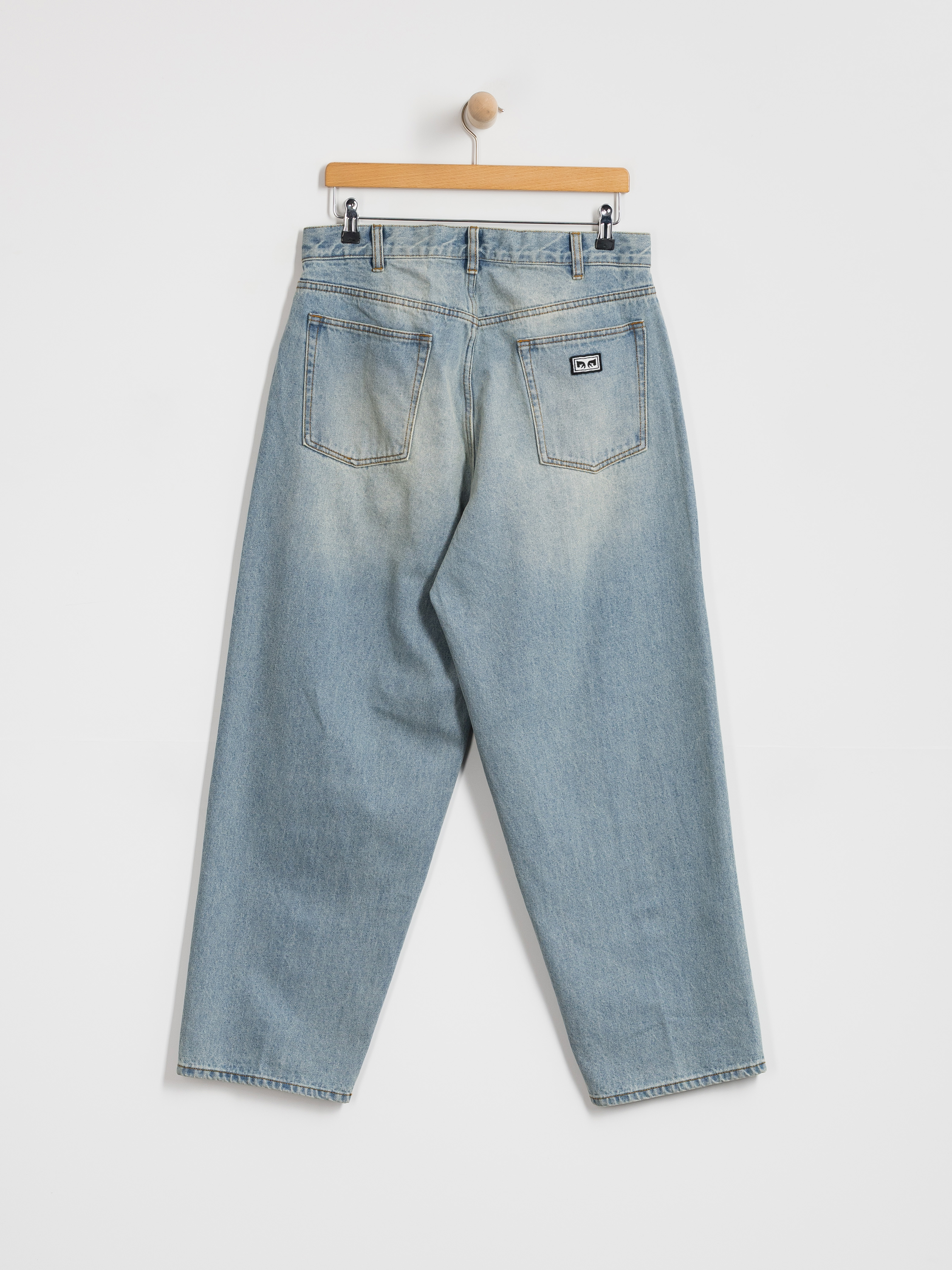Nohavice OBEY Bigwig Baggy Denim (archive indigo)