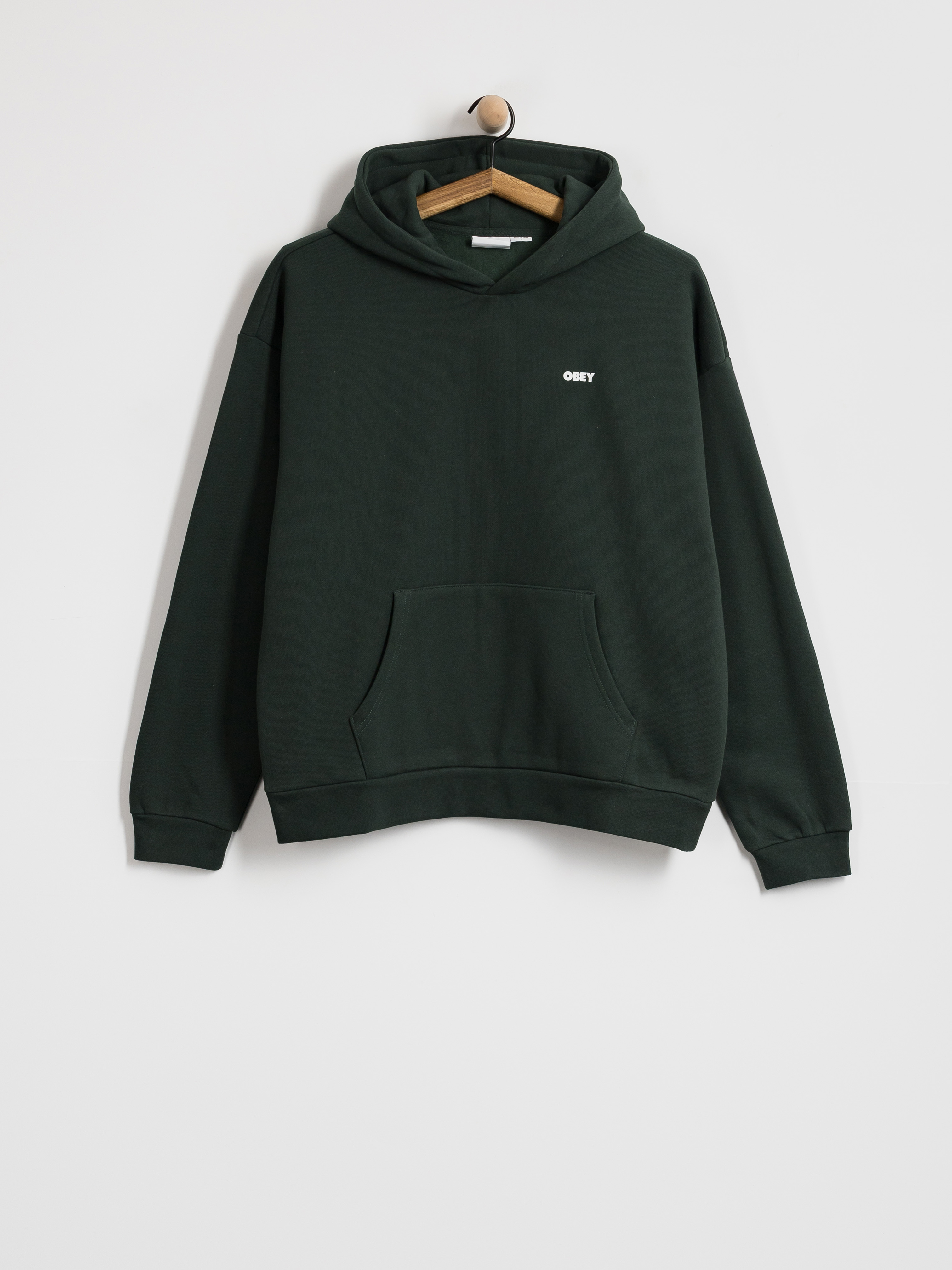 Mikina s kapucňou OBEY Bold Icon Extra Heavy HD (green gables)