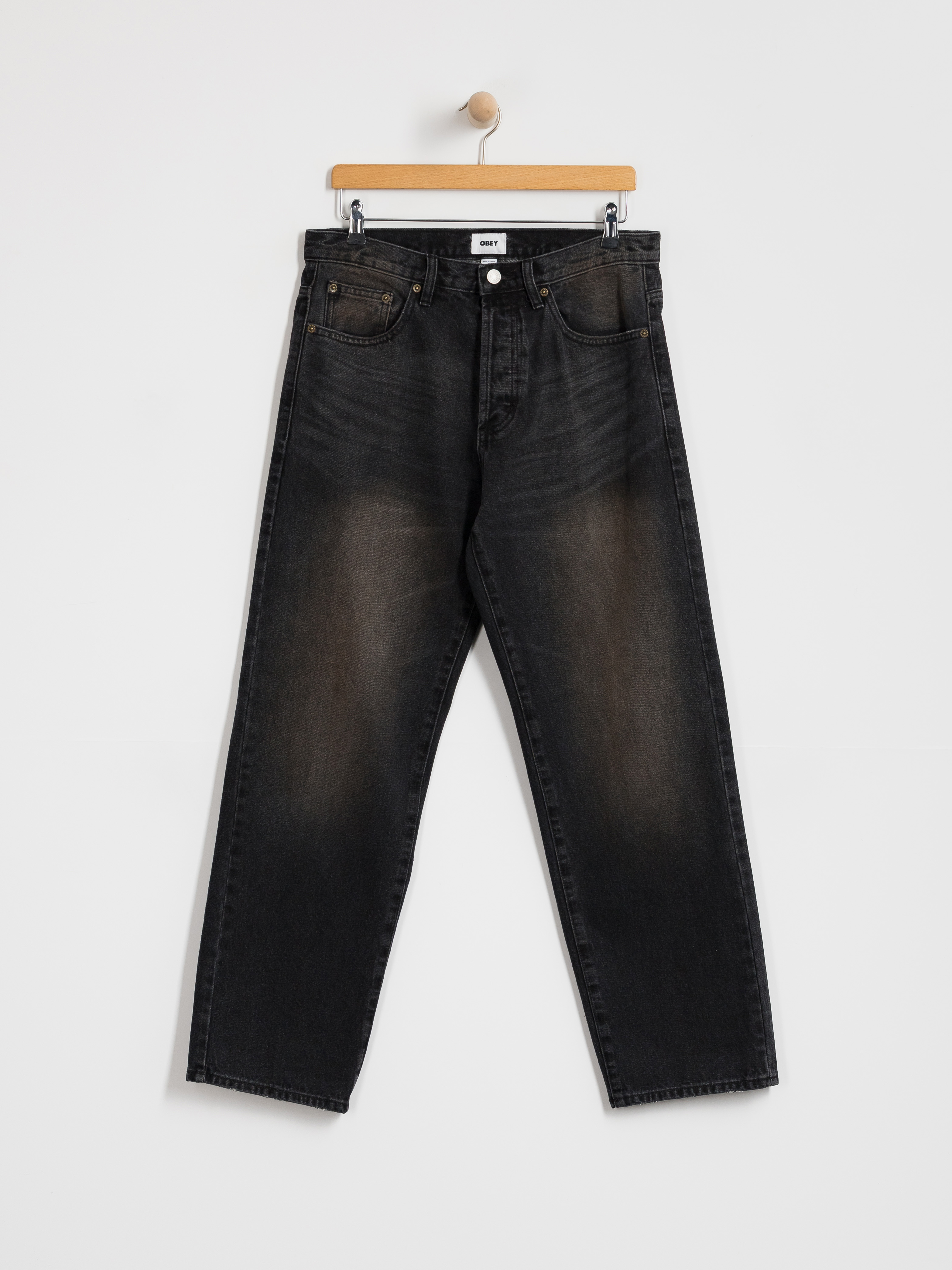 Nohavice OBEY Boxcar Straight Denim