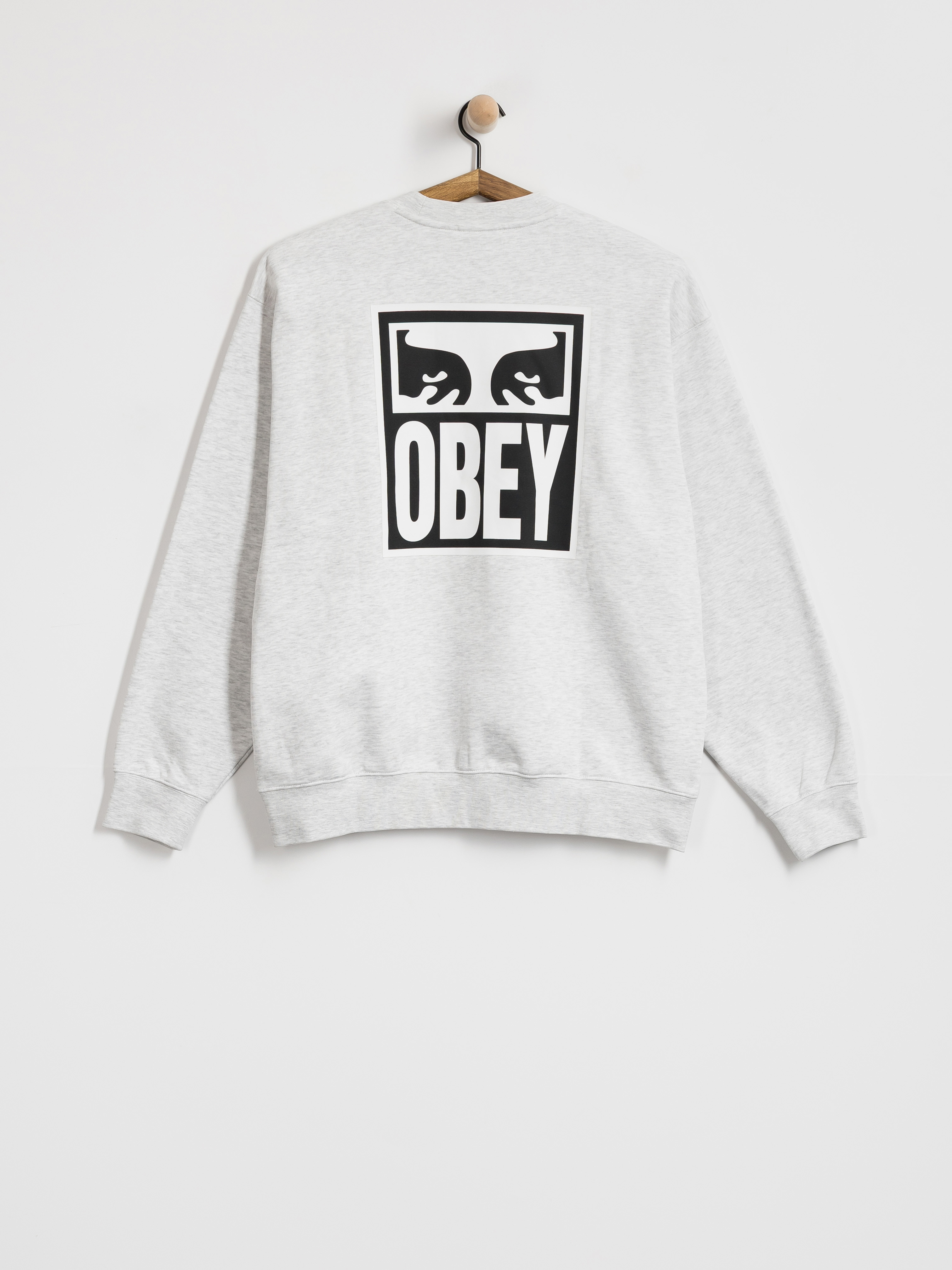 Mikina OBEY Eyes Icon (heather grey)