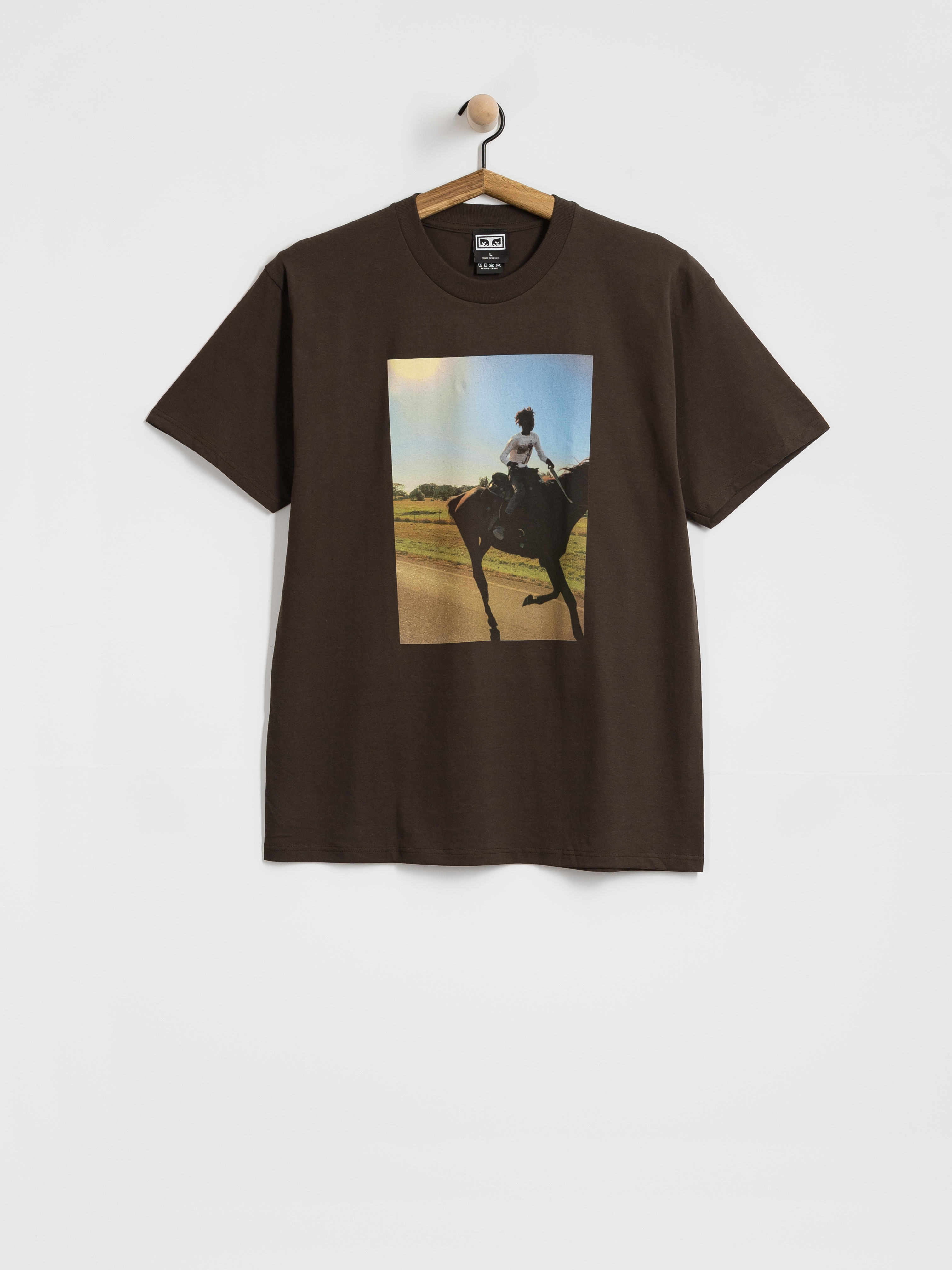 Tričko OBEY Trail Ride (java brown)