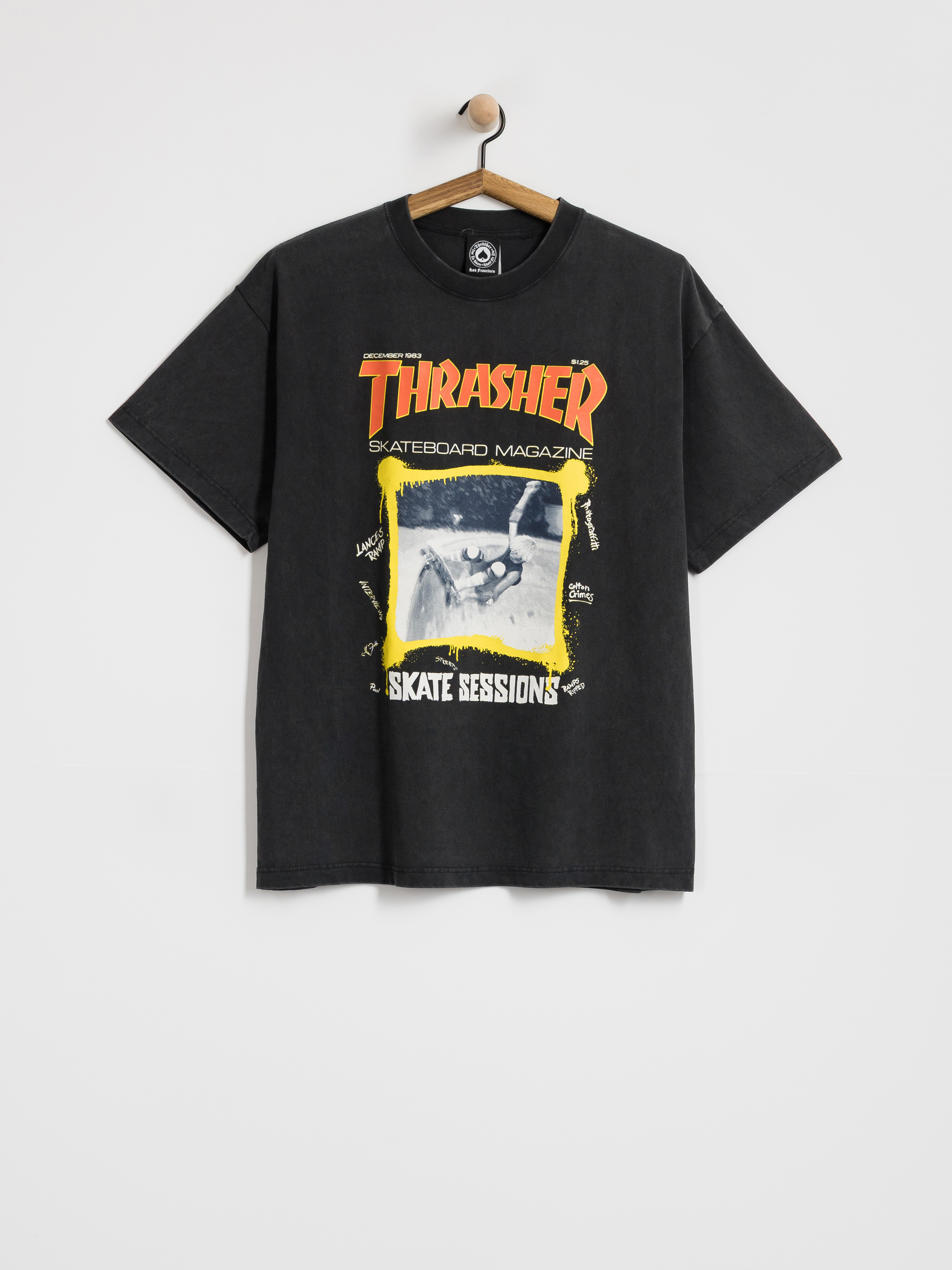 Tričko Thrasher December 1983 (vintage black)