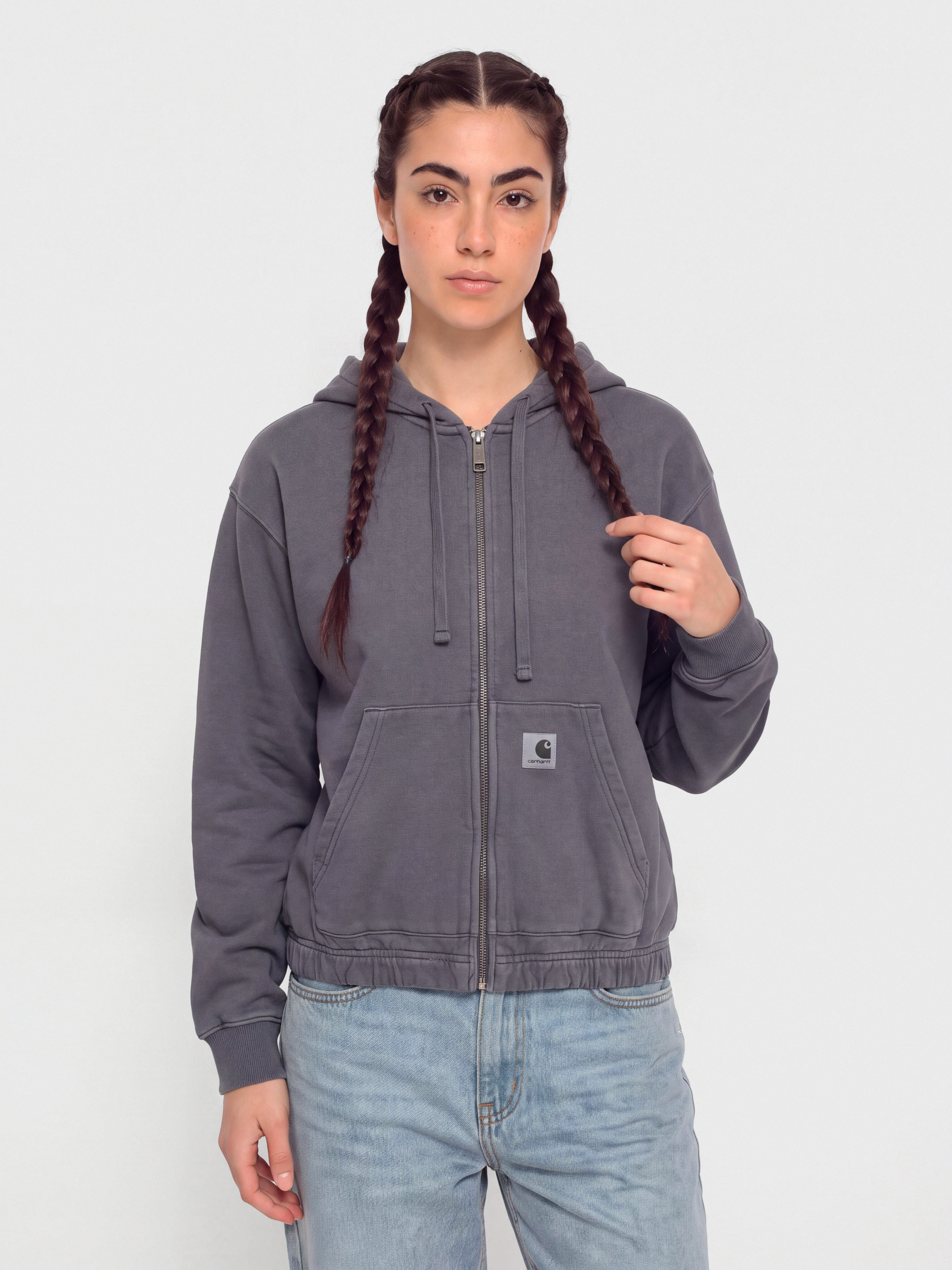 Mikina s kapucňou Carhartt WIP Hoggard ZHD Wmn