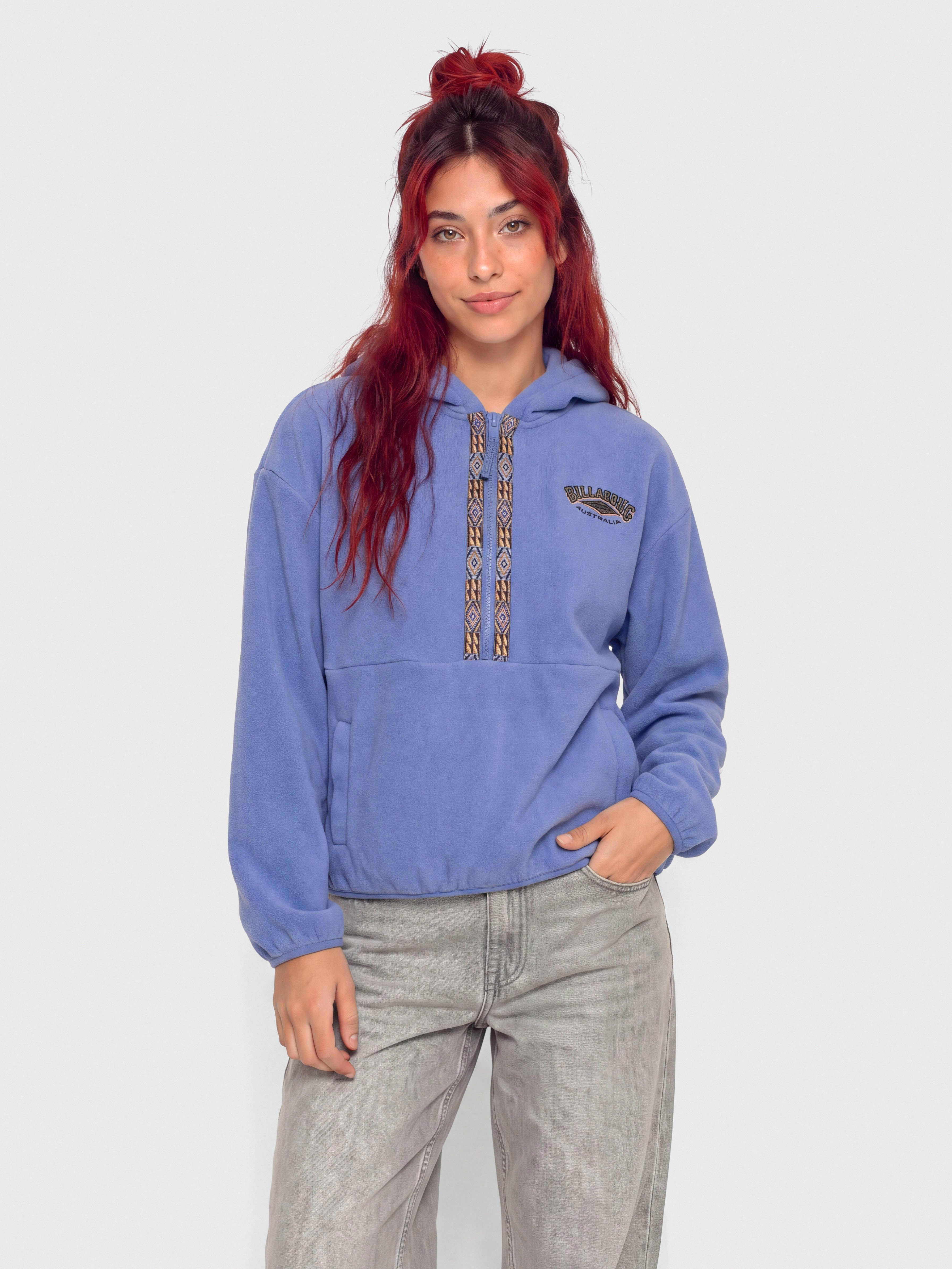 Mikina s kapucu0148ou Billabong Winter Camp HD Wmn (iris)