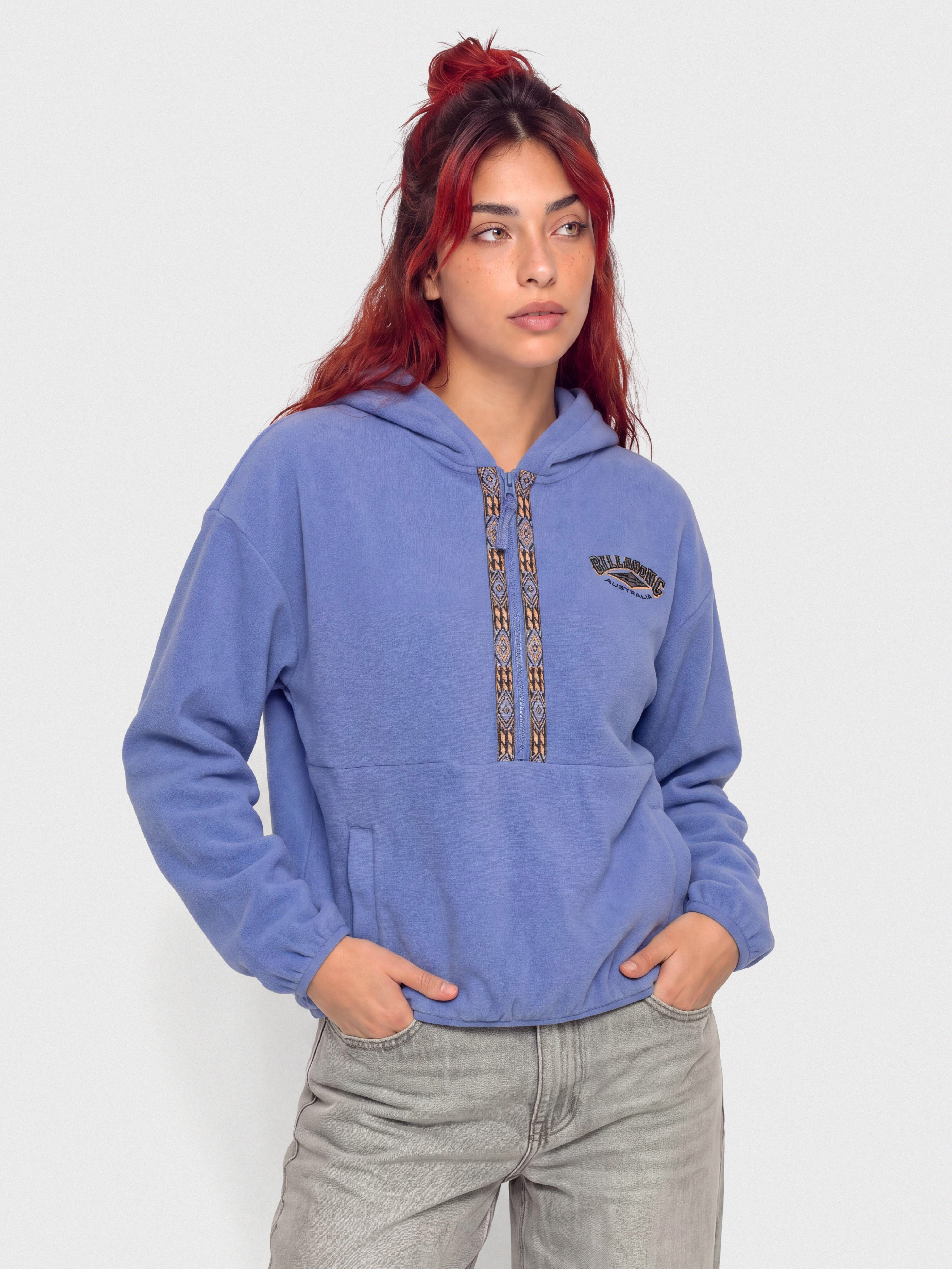 Mikina s kapucňou Billabong Winter Camp HD Wmn (iris)