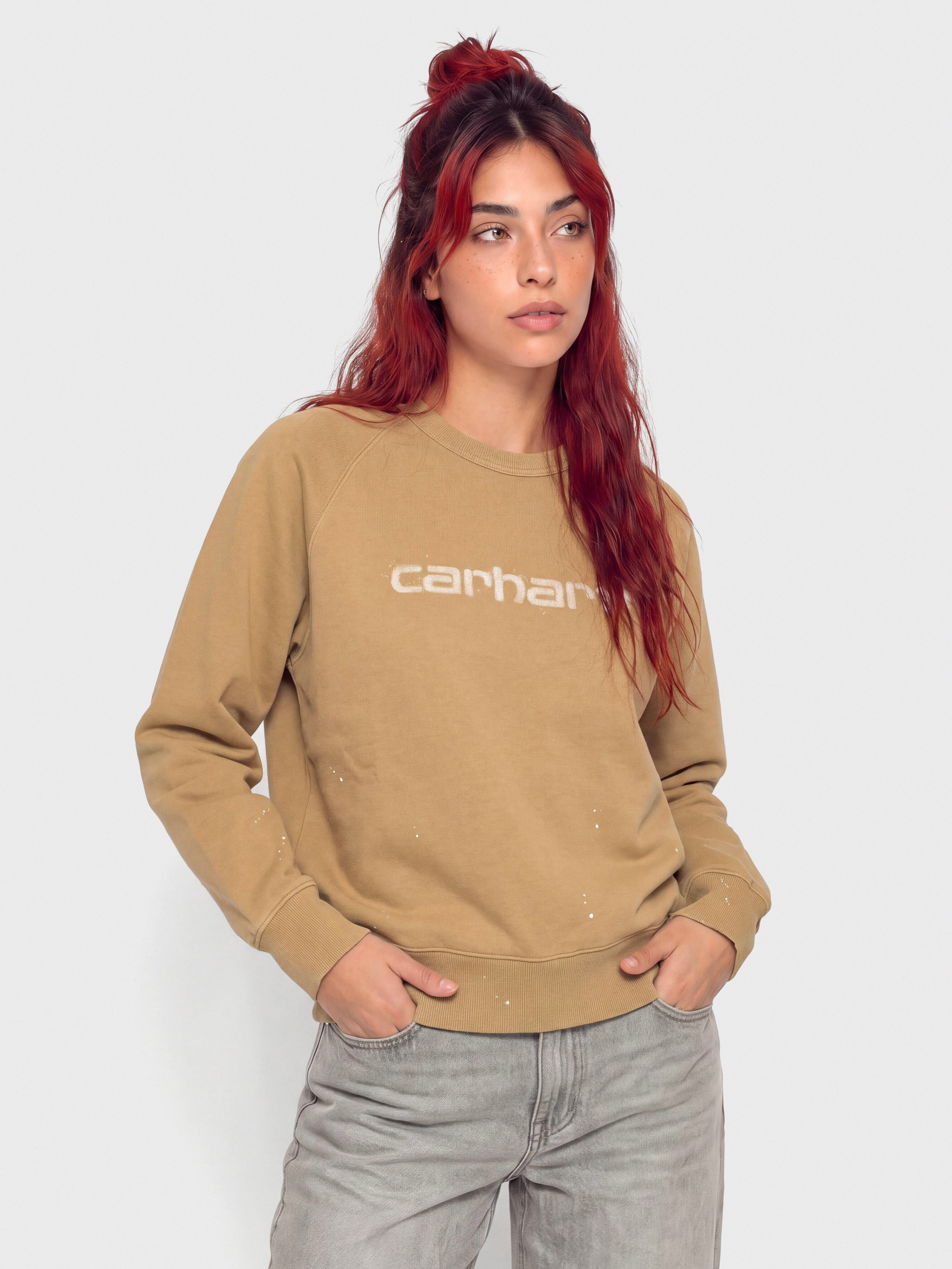 Mikina Carhartt WIP Painter Wmn (dusty h brown)