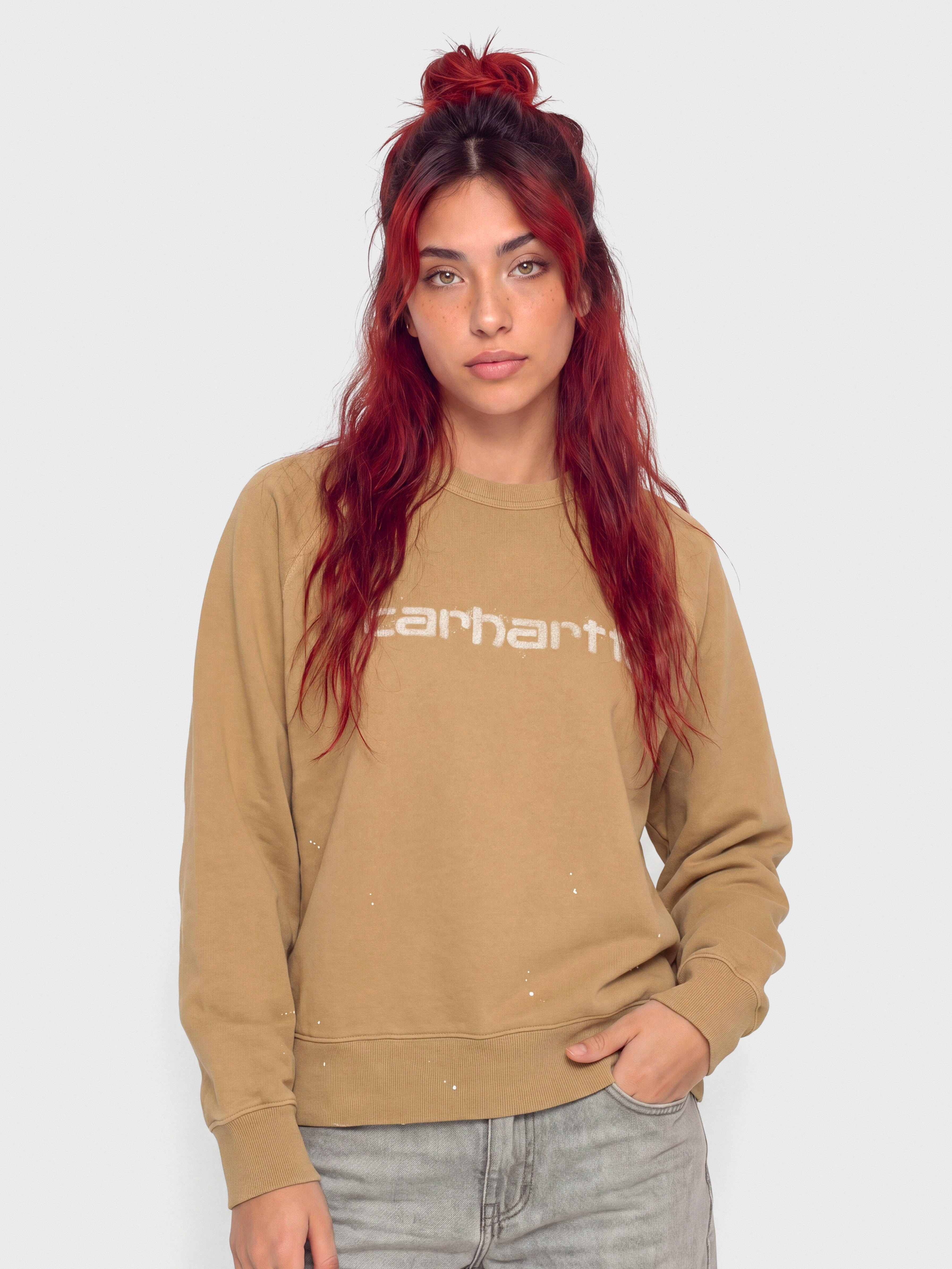 Mikina Carhartt WIP Painter Wmn (dusty h brown)