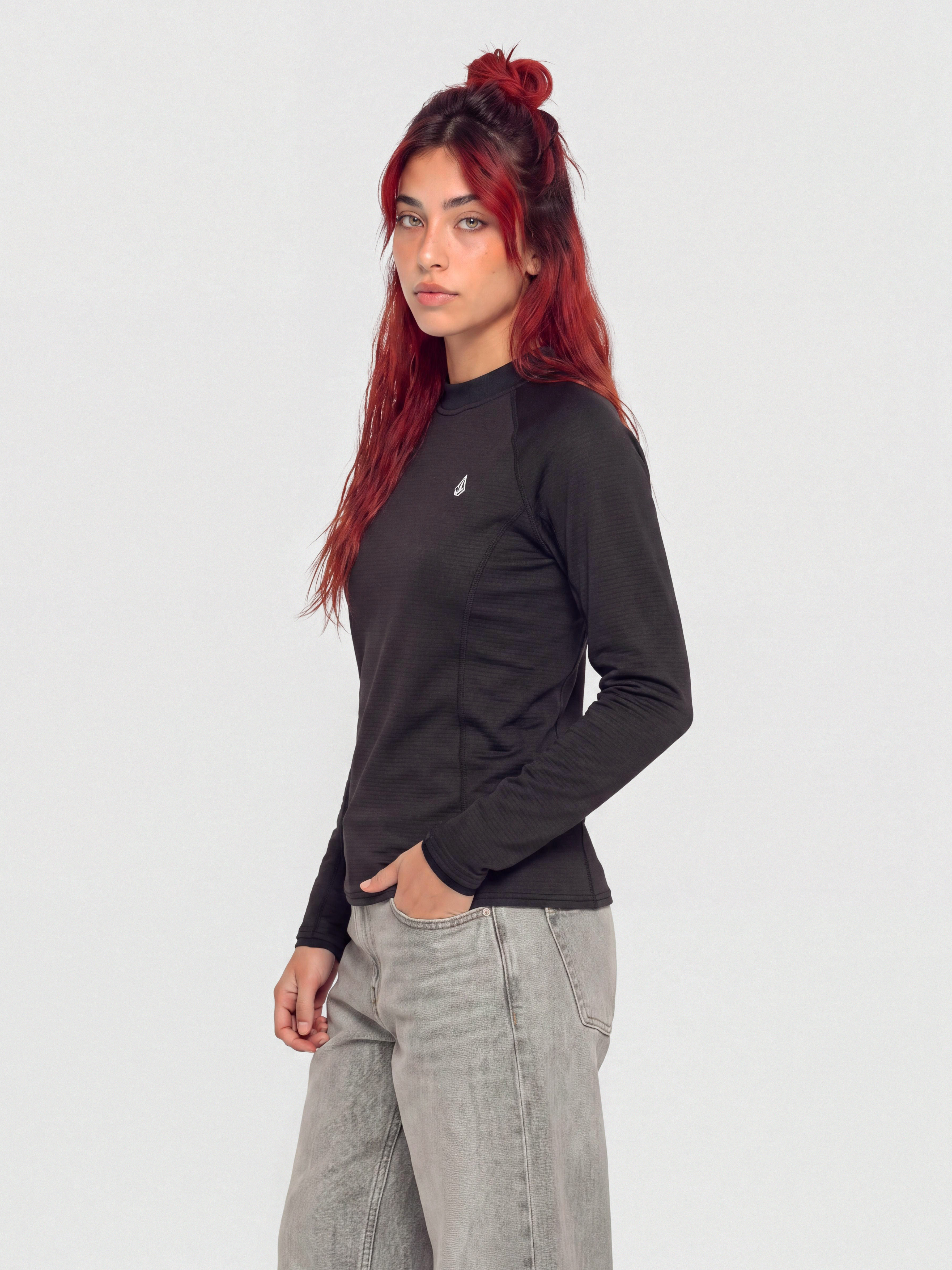 Mikina Volcom Gridlock Wmn (black)