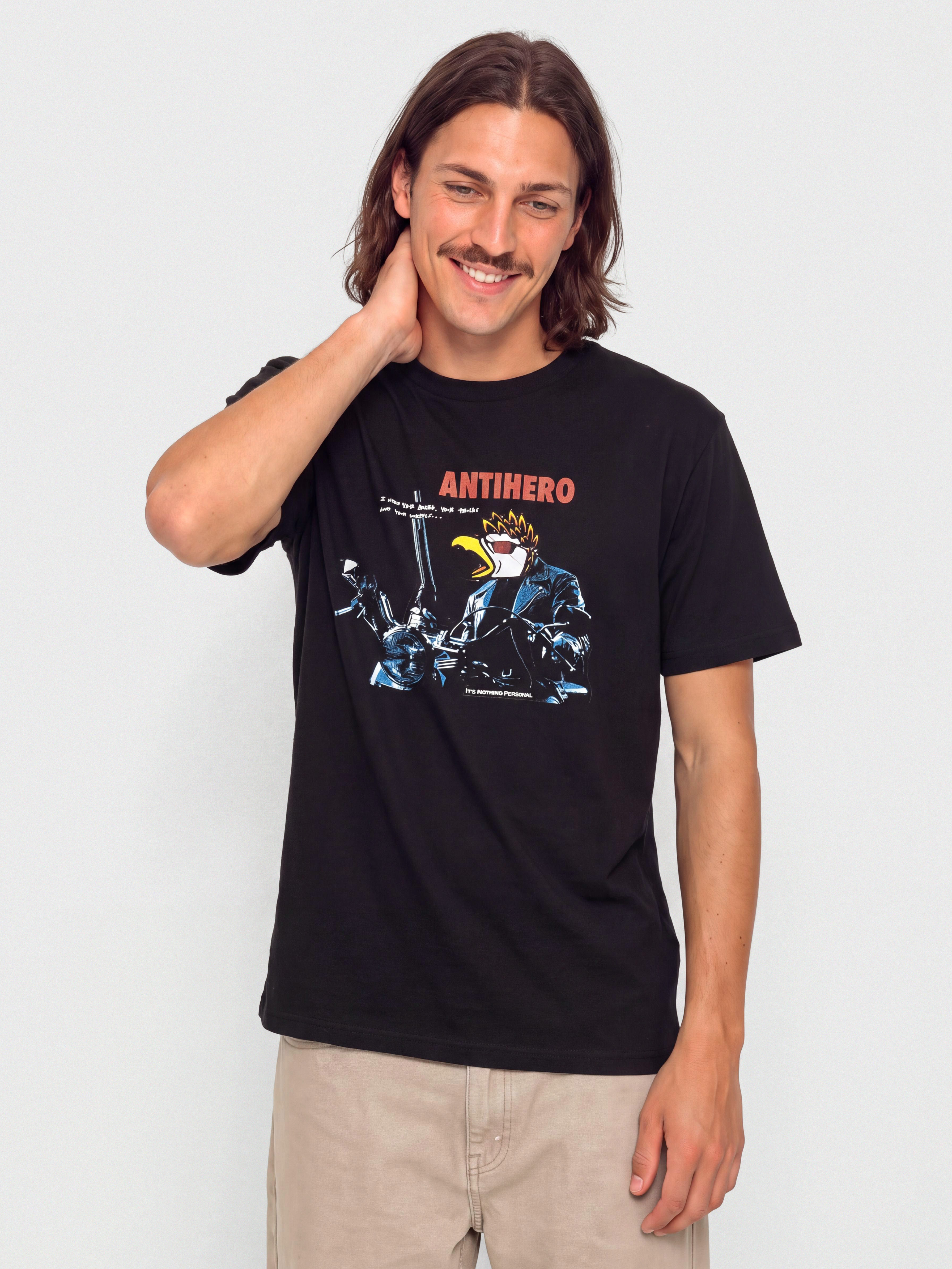 Tričko Antihero Eaglenator (black w/multi color print)